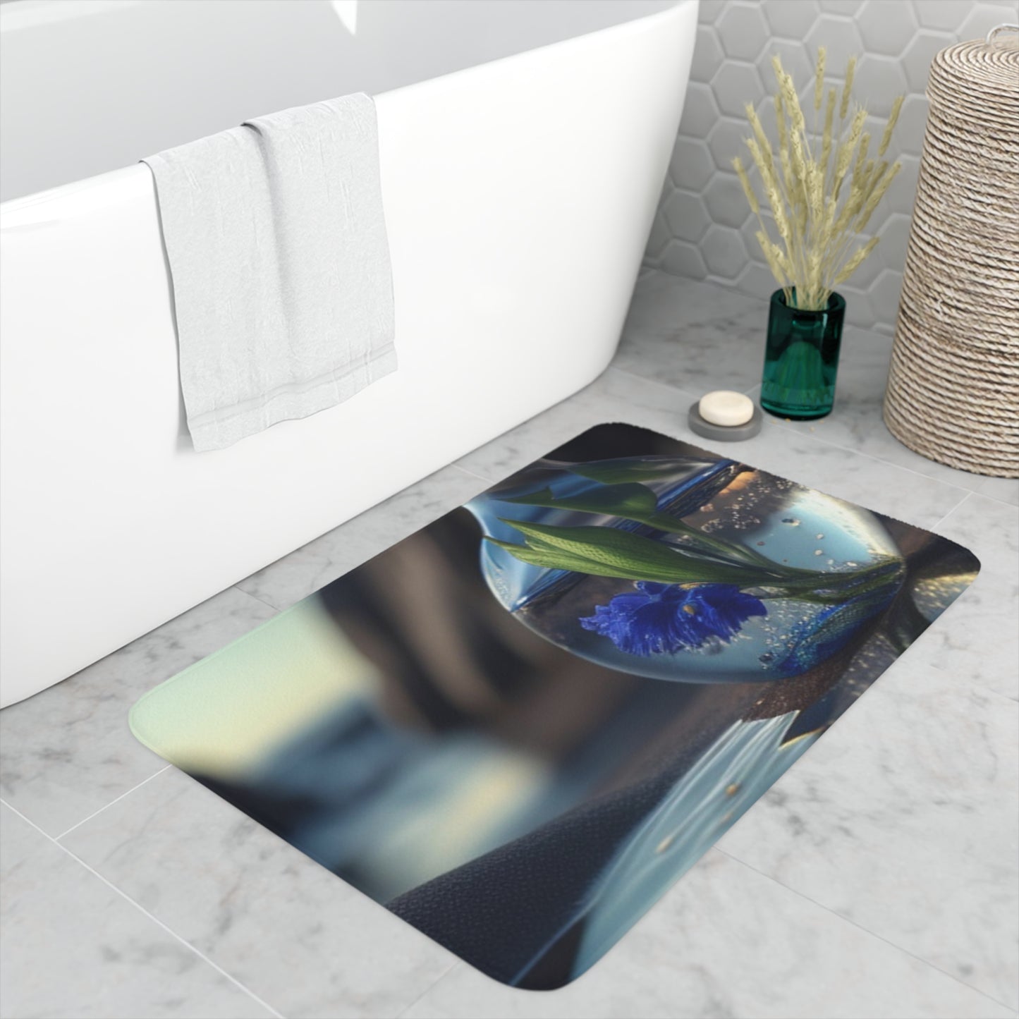 Memory Foam Bath Mat The Bluebell 3