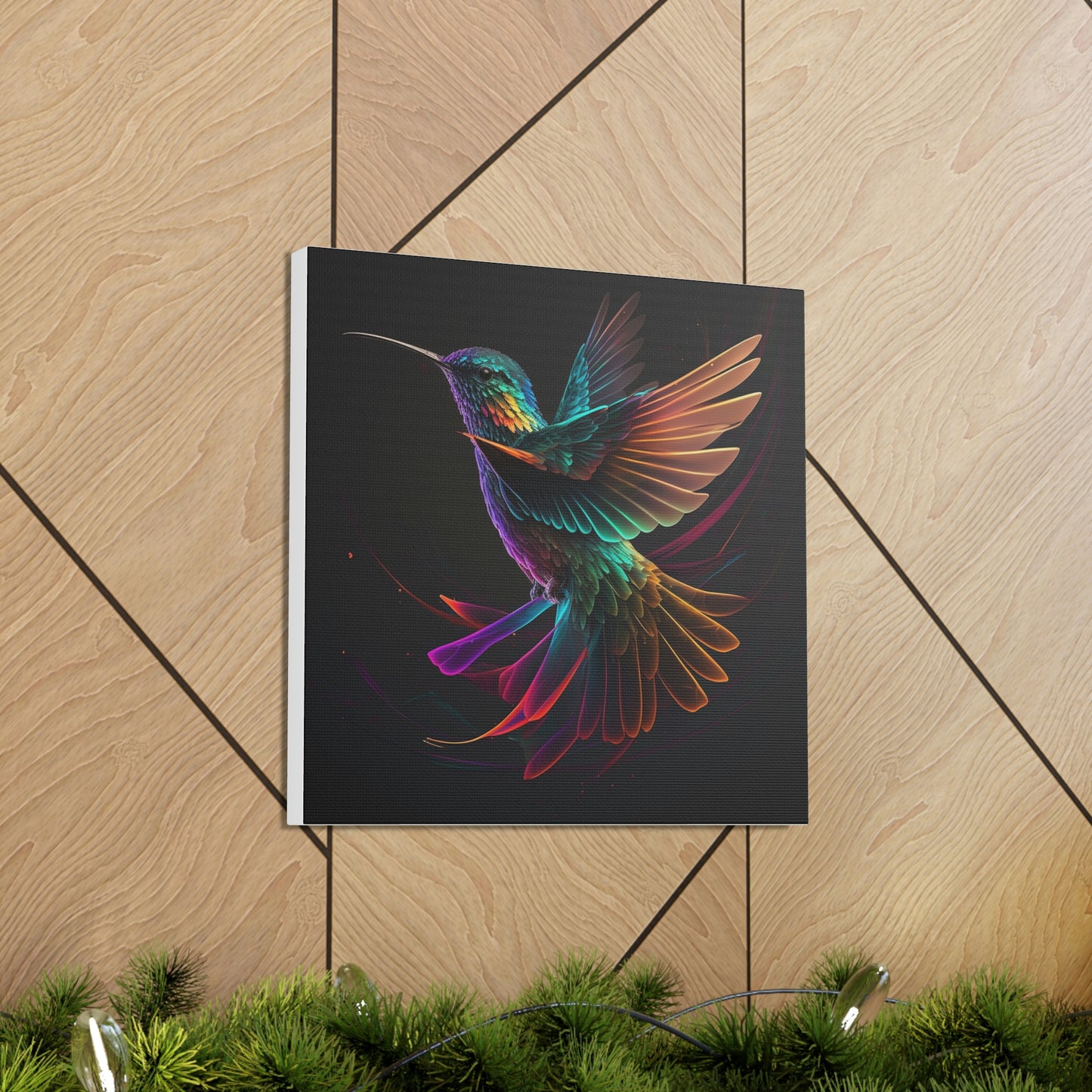 colorful hummingbird florescent
