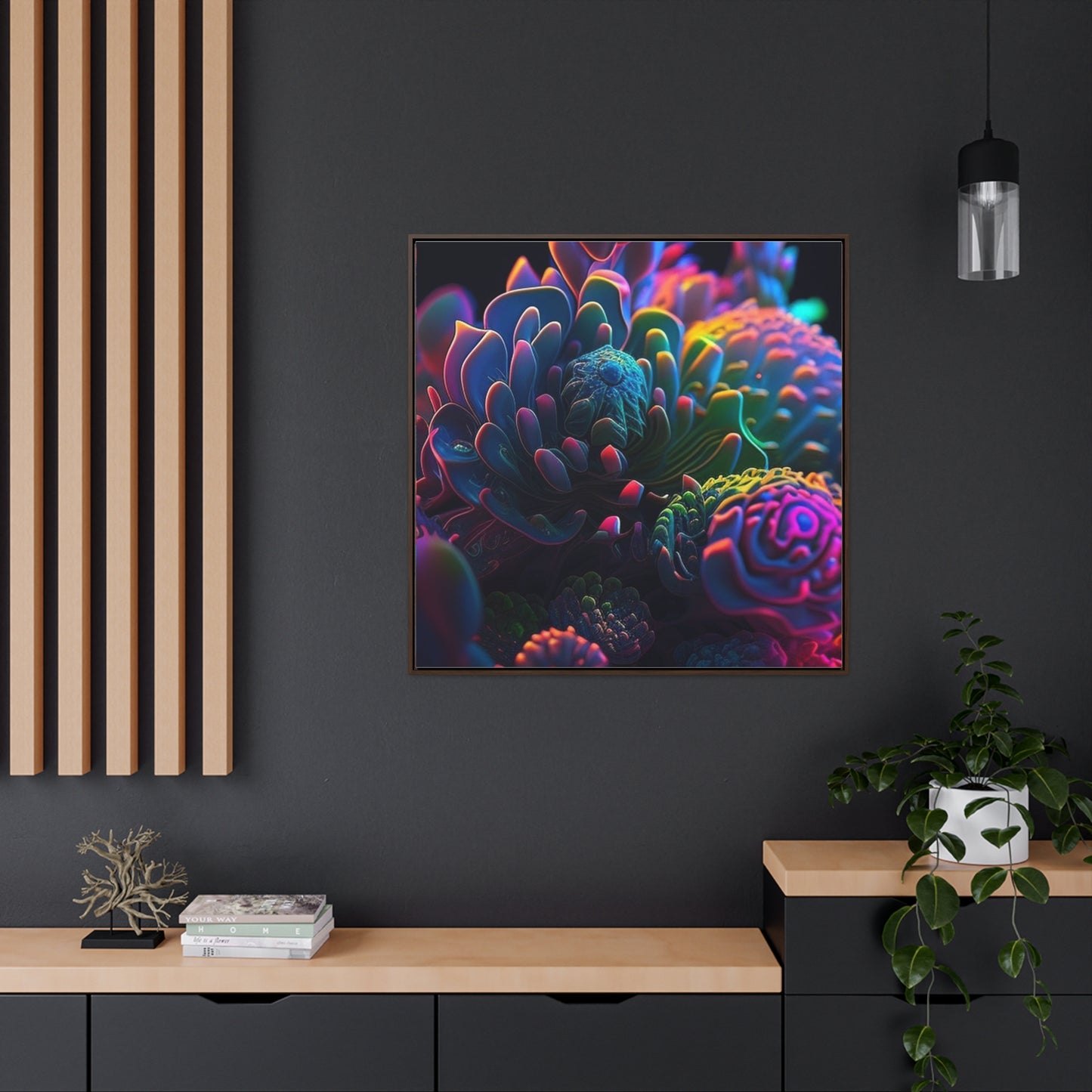 Gallery Canvas Wraps, Square Frame Ocean Life Macro 4