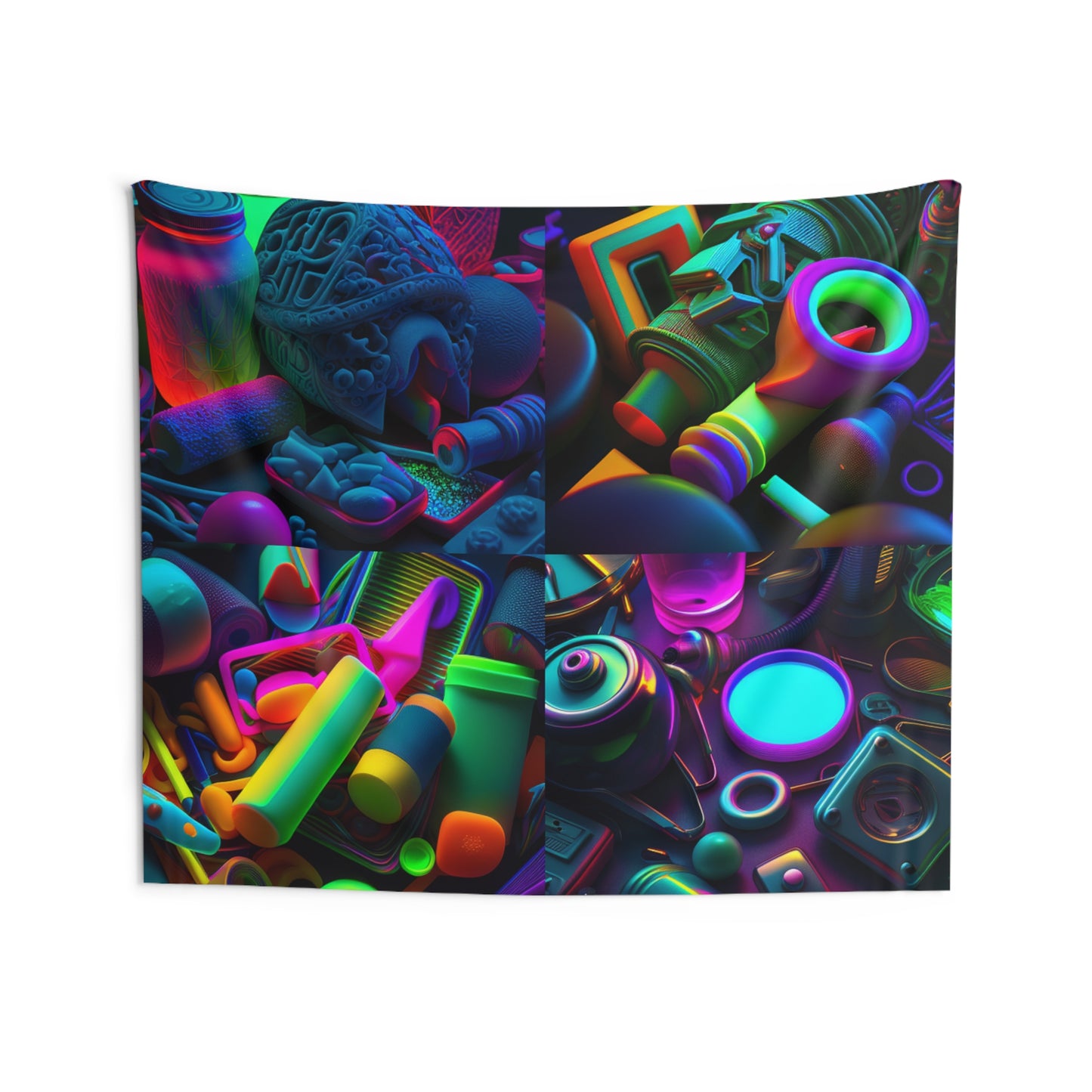 Indoor Wall Tapestries Neon Glow