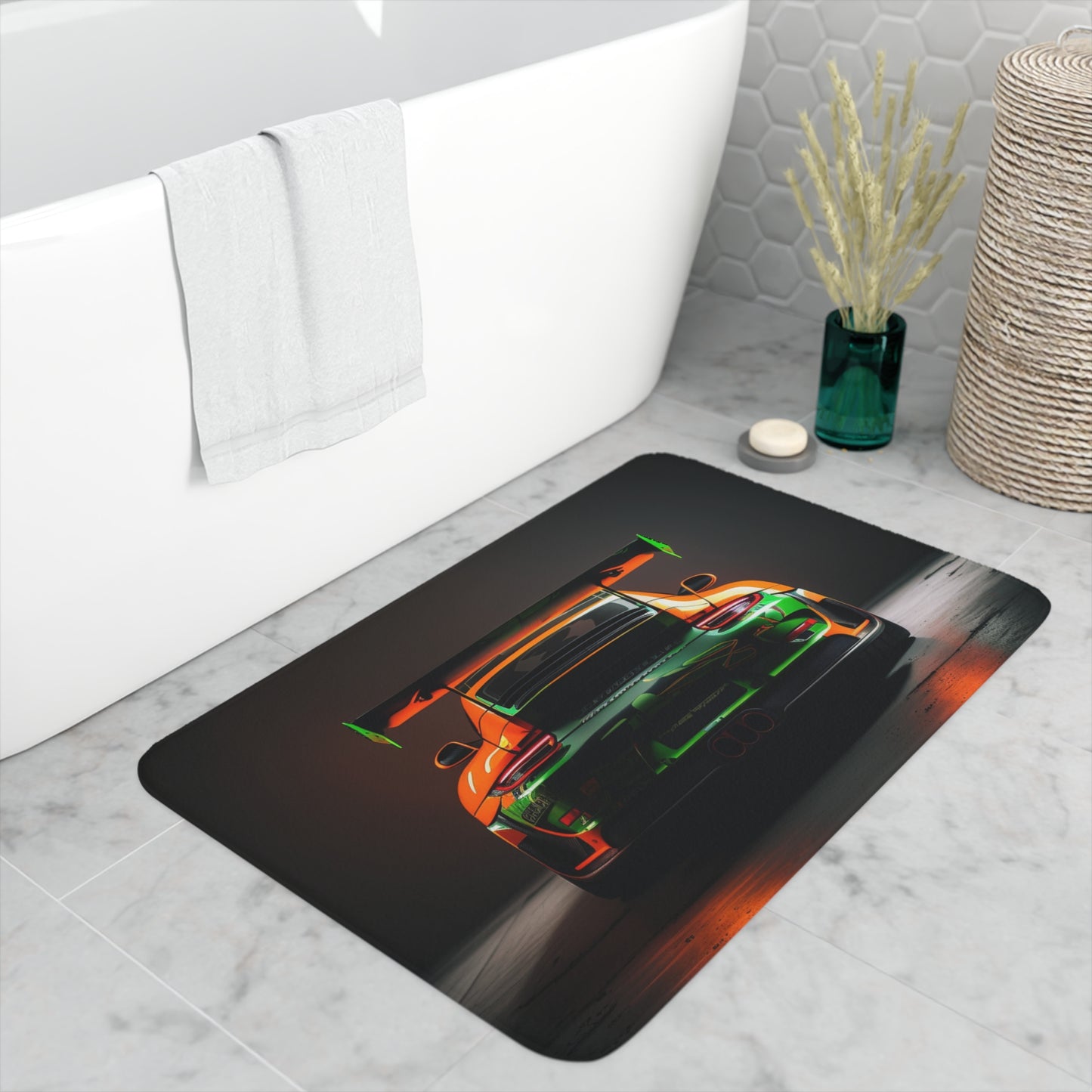 Memory Foam Bath Mat Porsche Color 3