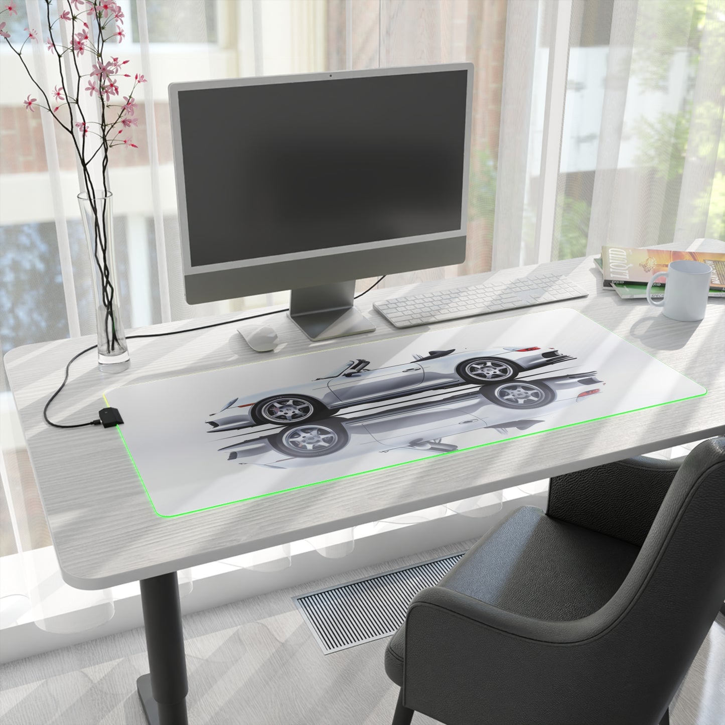 LED Gaming Mouse Pad 911 Speedster on water 3