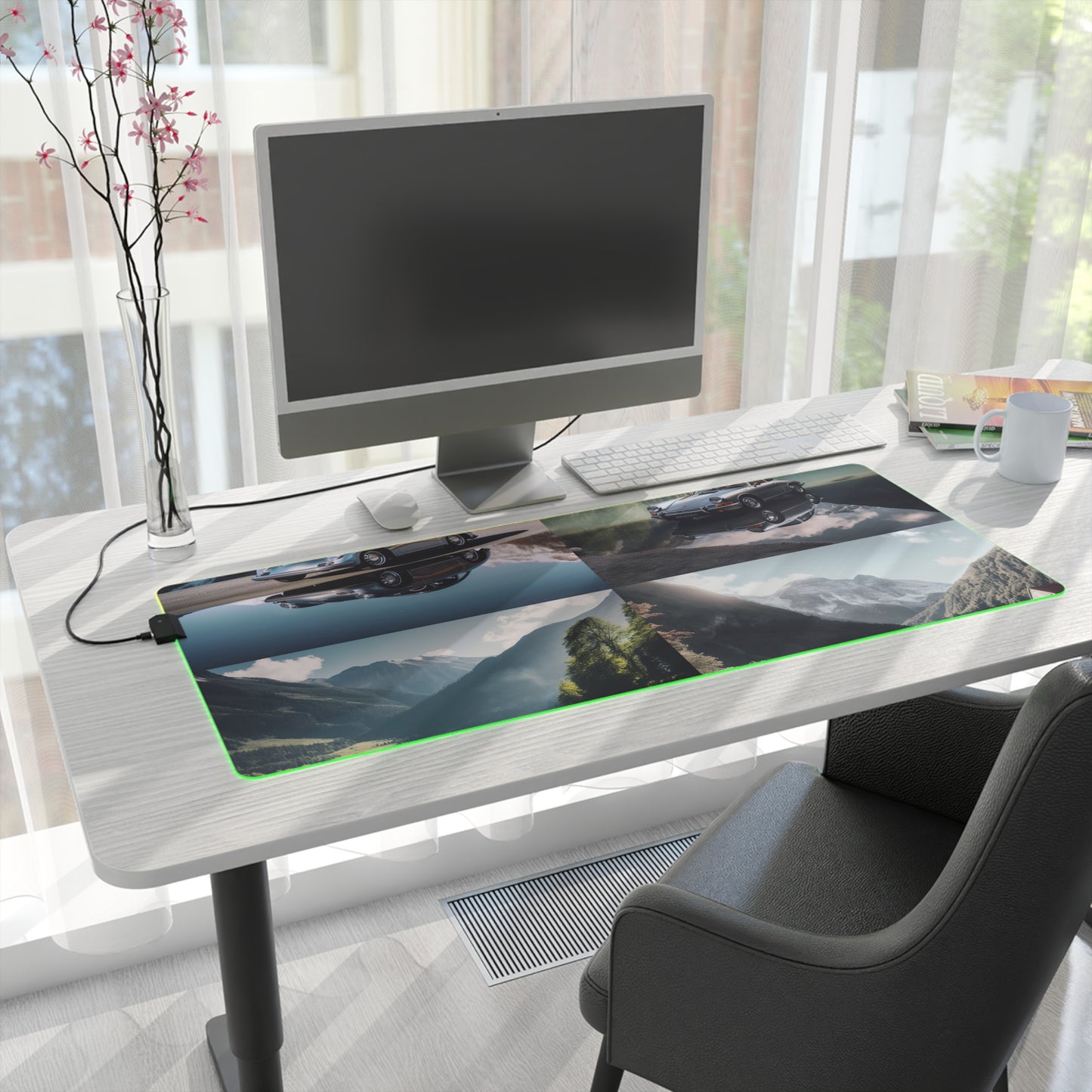 LED Gaming Mouse Pad Porsche Lake 5