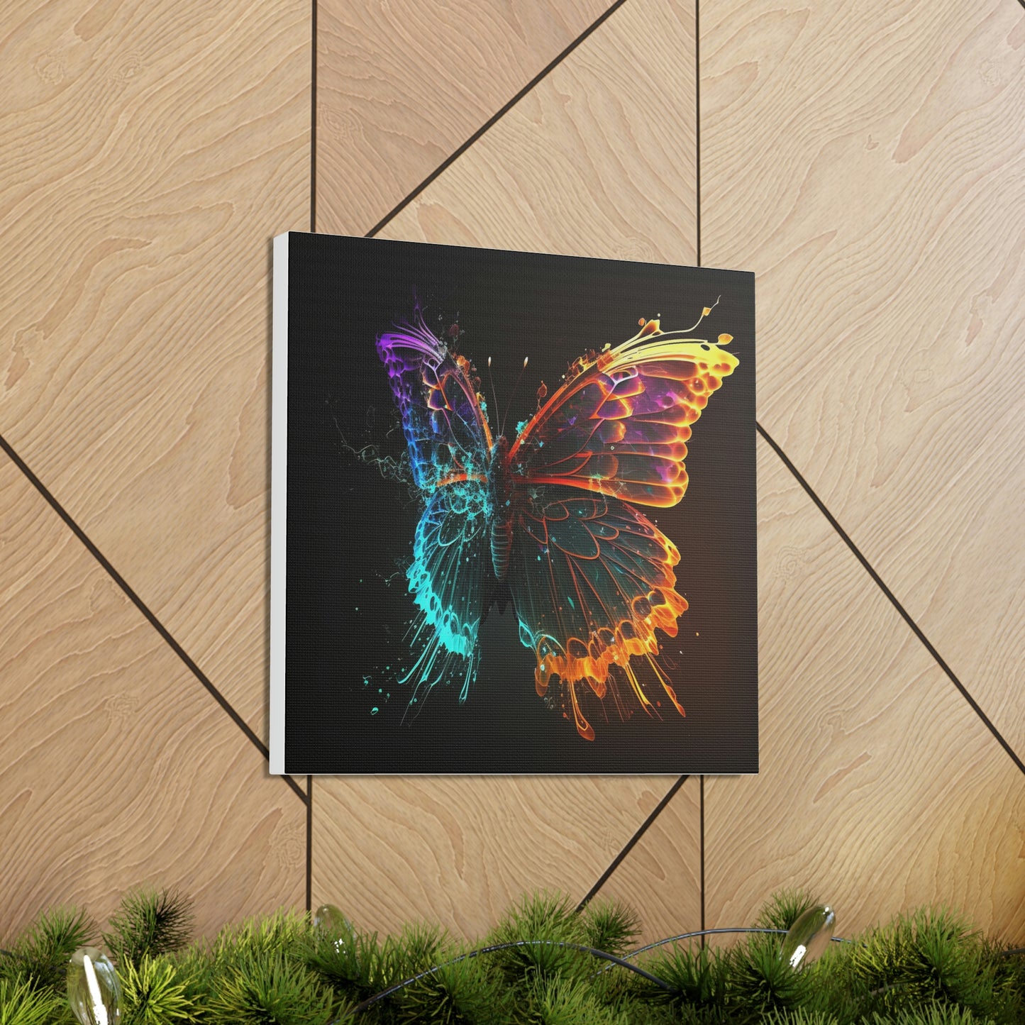 Butterfly florescent glow