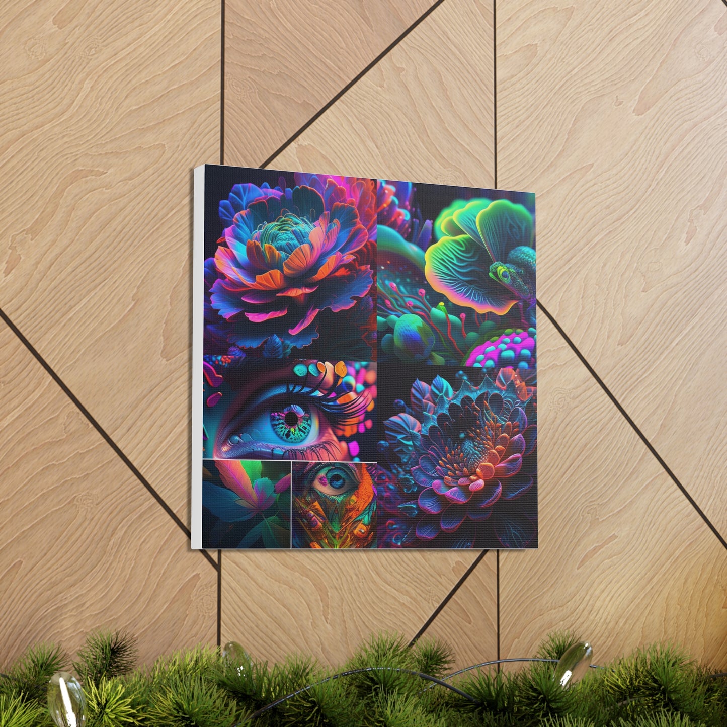 Canvas Gallery Wraps Neon Florescent Glow