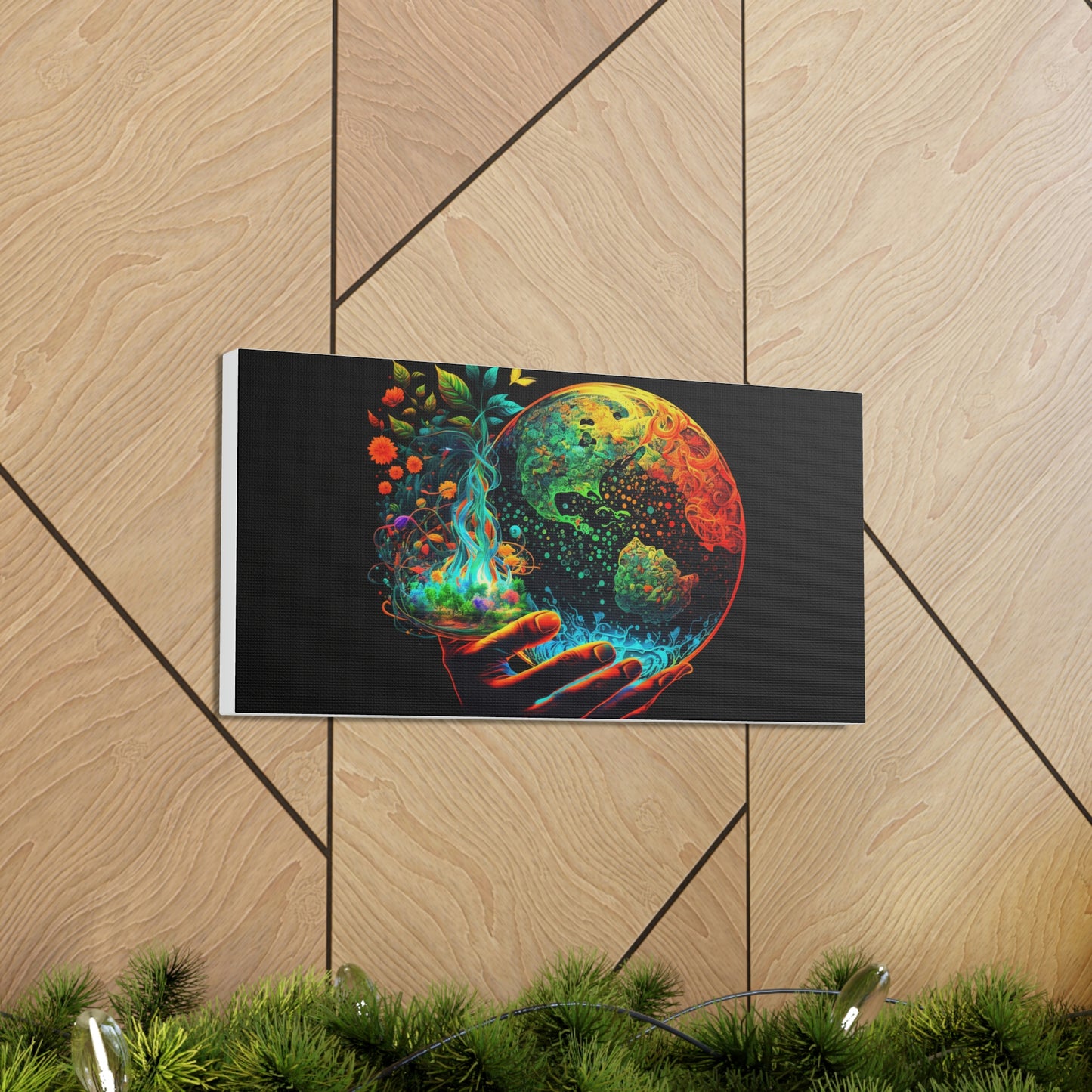 Abstract globe hand