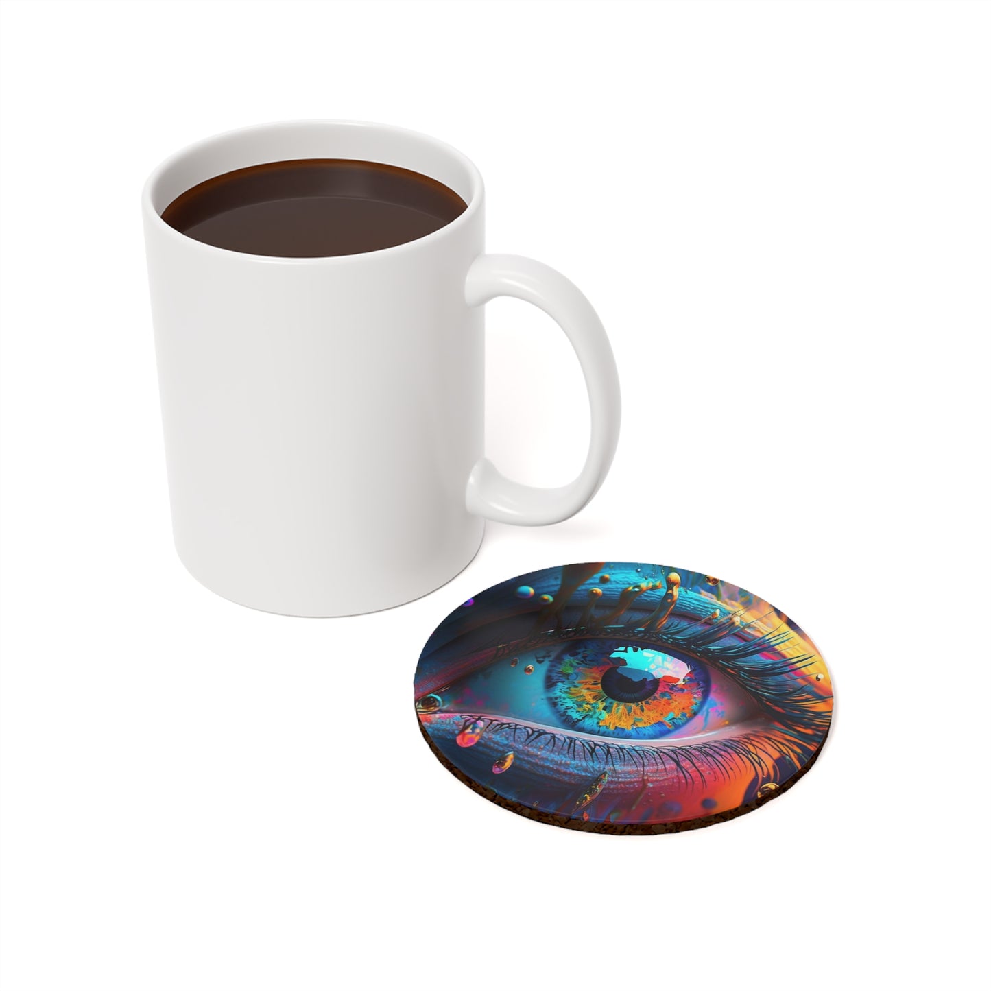 Cork Back Coaster Macro Eye Photo 1