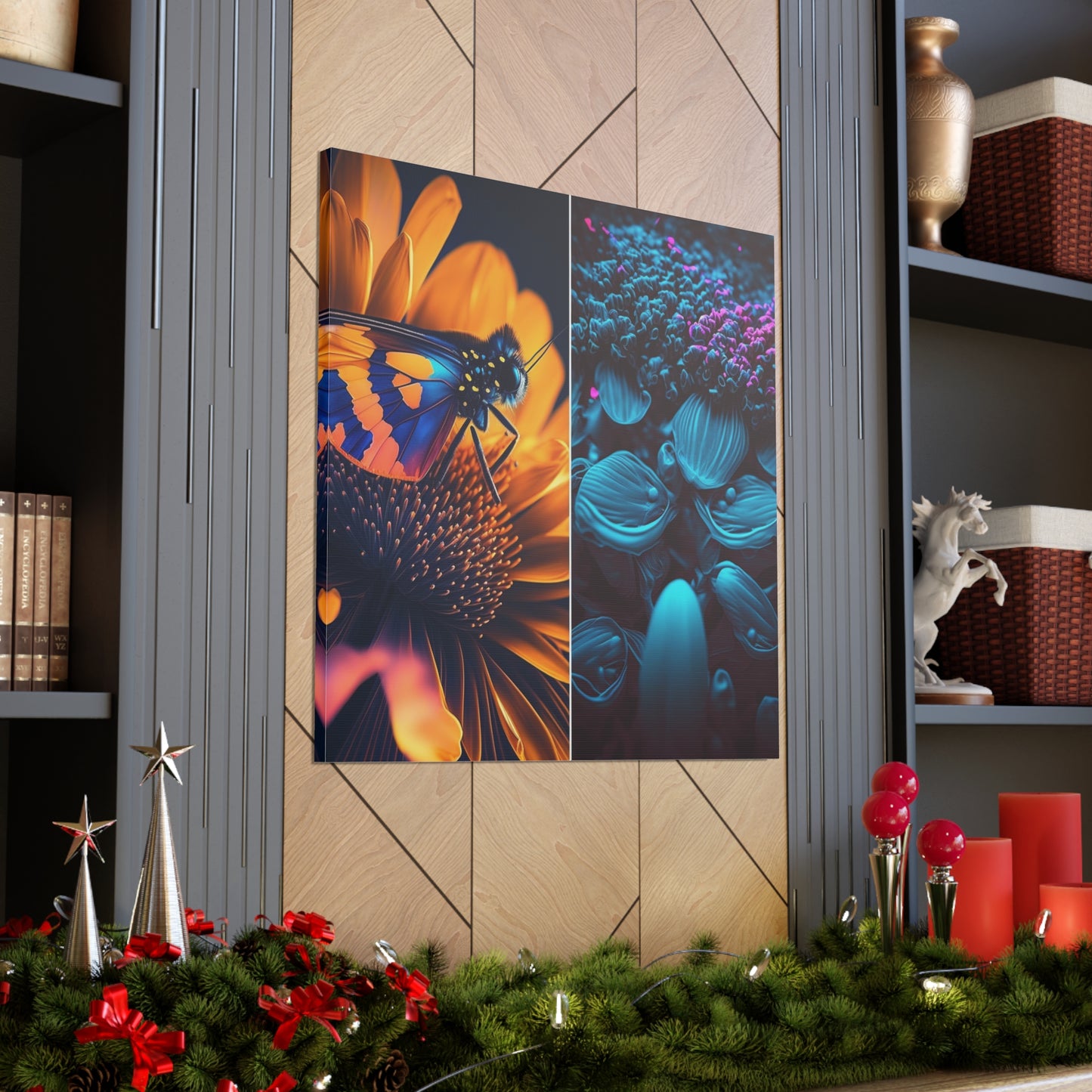 Canvas Gallery Wraps Macro Reef Florescent 1