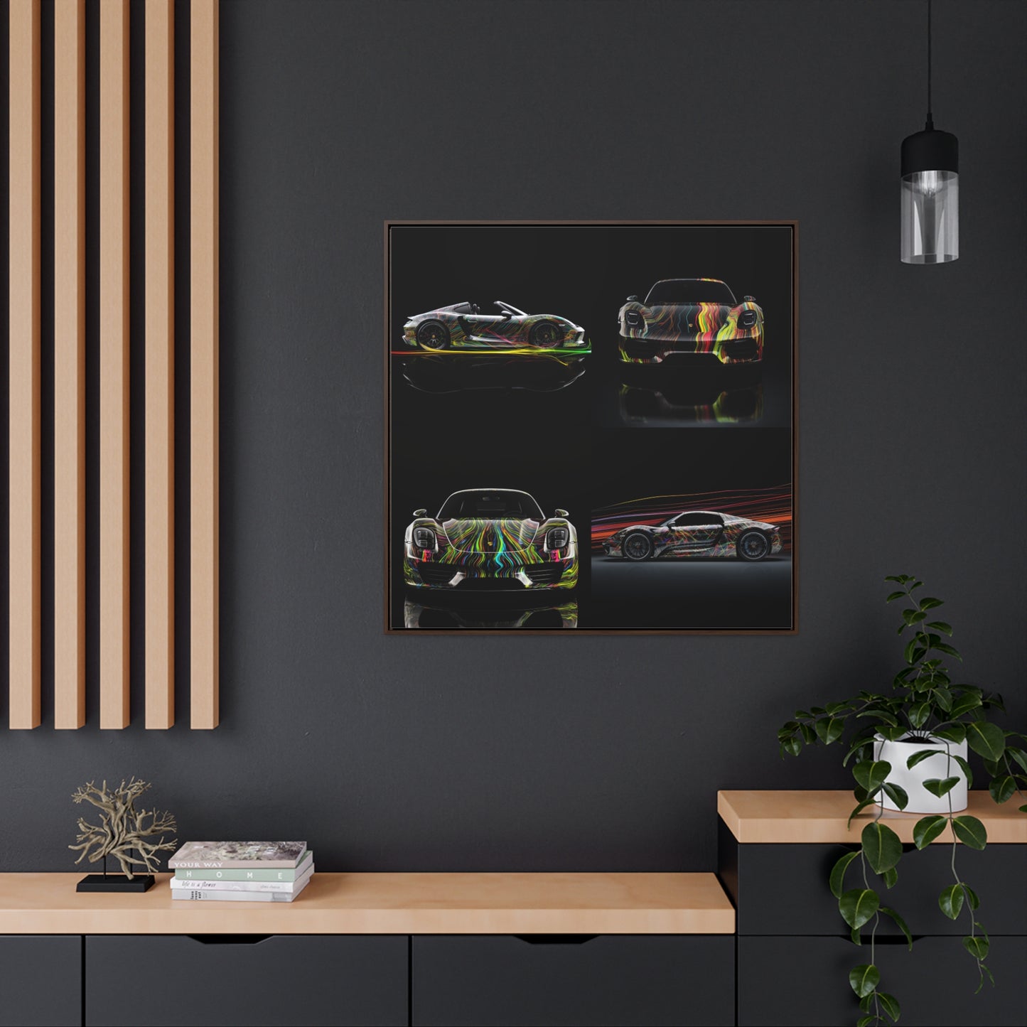Gallery Canvas Wraps, Square Frame Porsche Line 5
