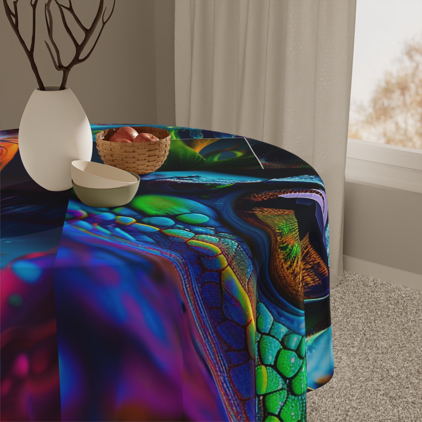 Tablecloth Macro Eye Photo 5