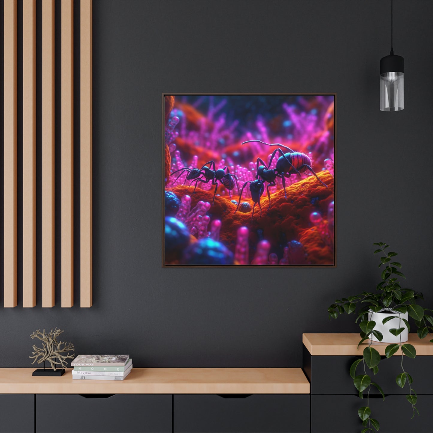 Gallery Canvas Wraps, Square Frame Ants Home 4