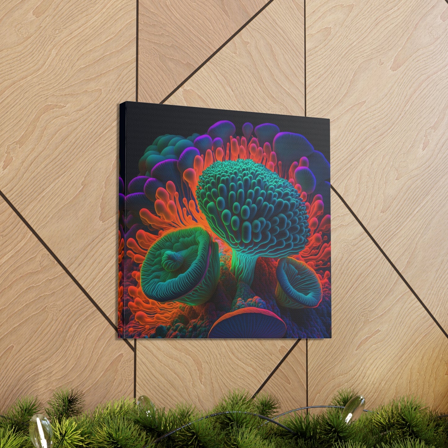 Canvas Gallery Wraps Macro Reef Florescent 3