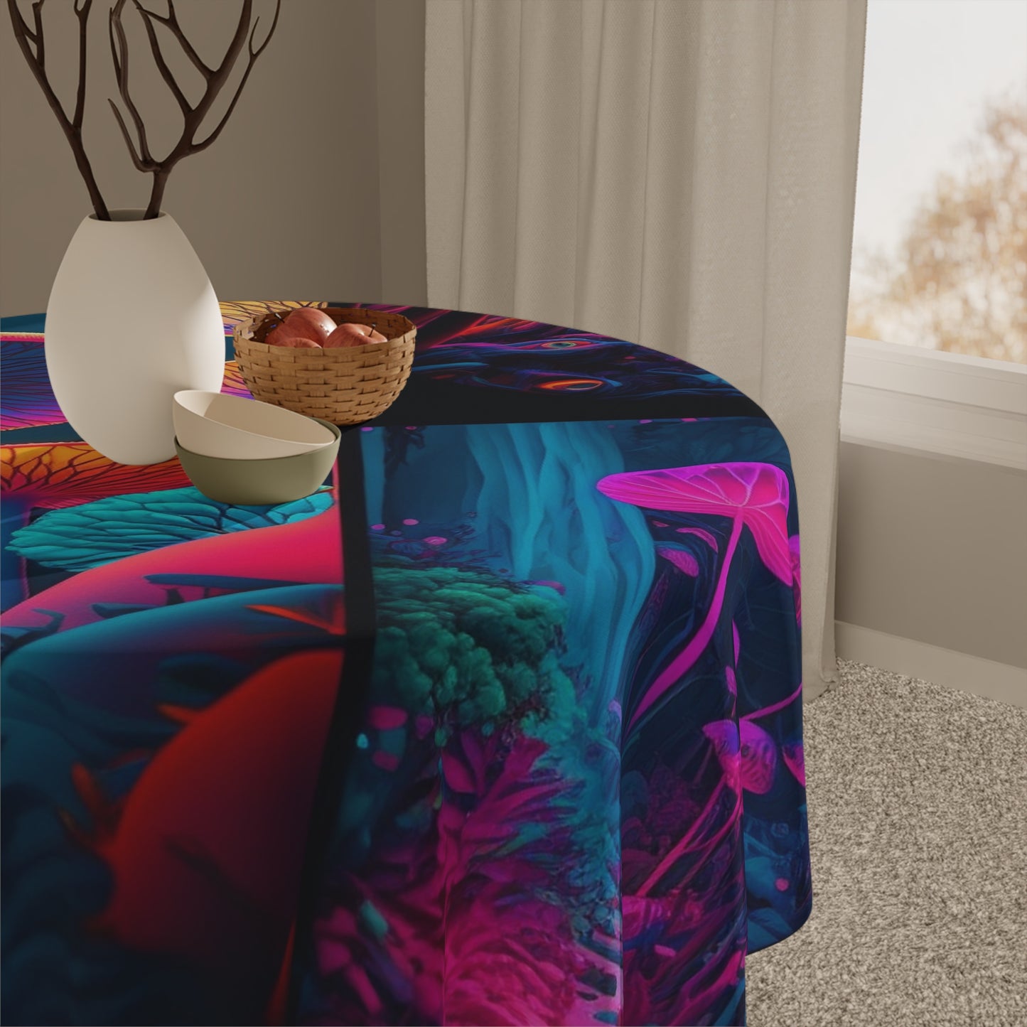 Tablecloth Macro Reef Florescent 2