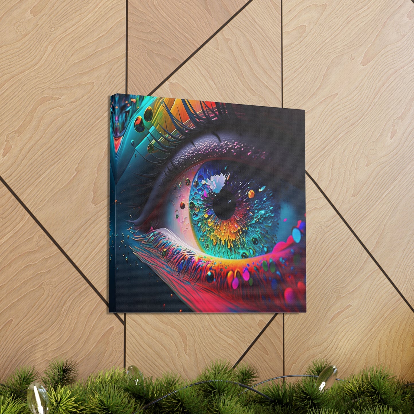 Canvas Gallery Wraps Macro Eye Photo 3