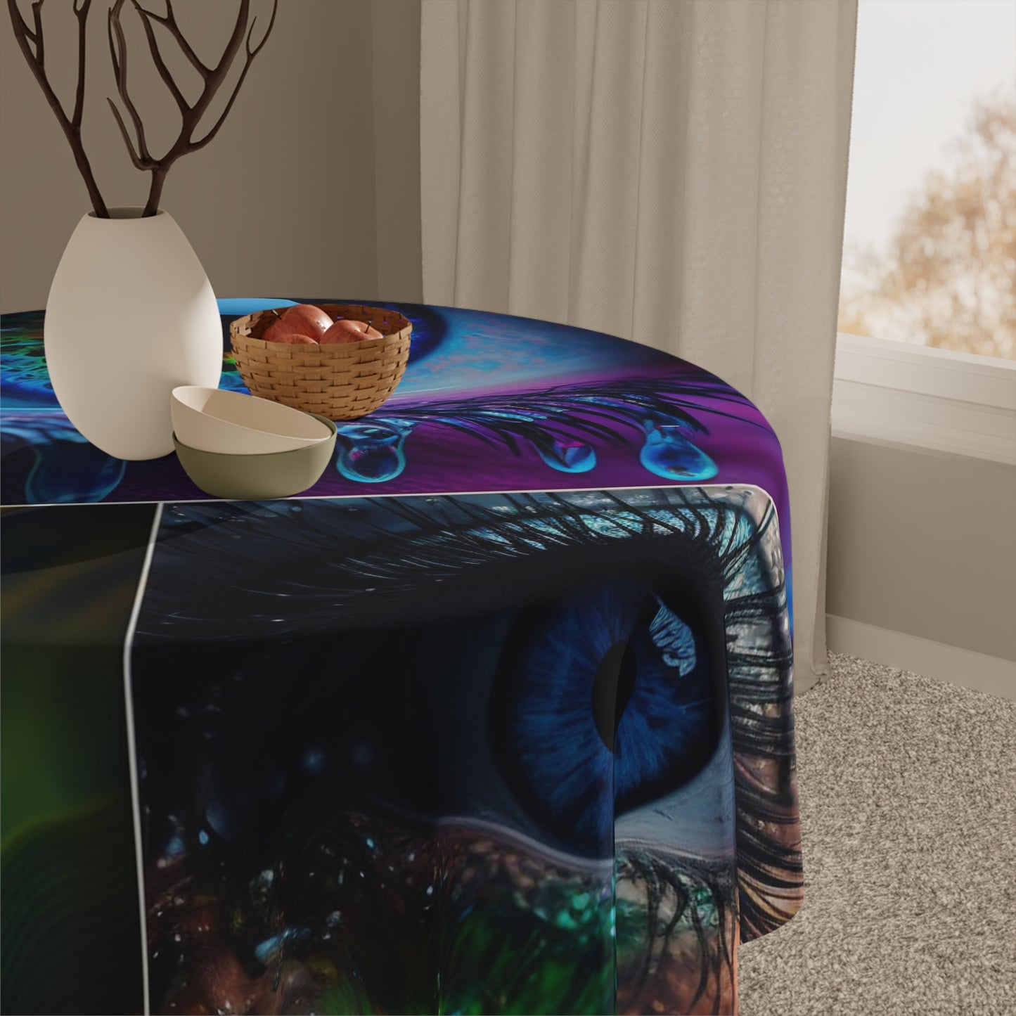 Tablecloth Macro Eye Photo 2