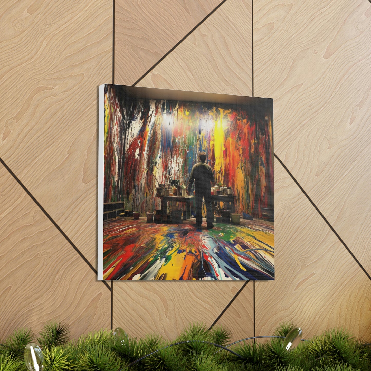 abstract paint person