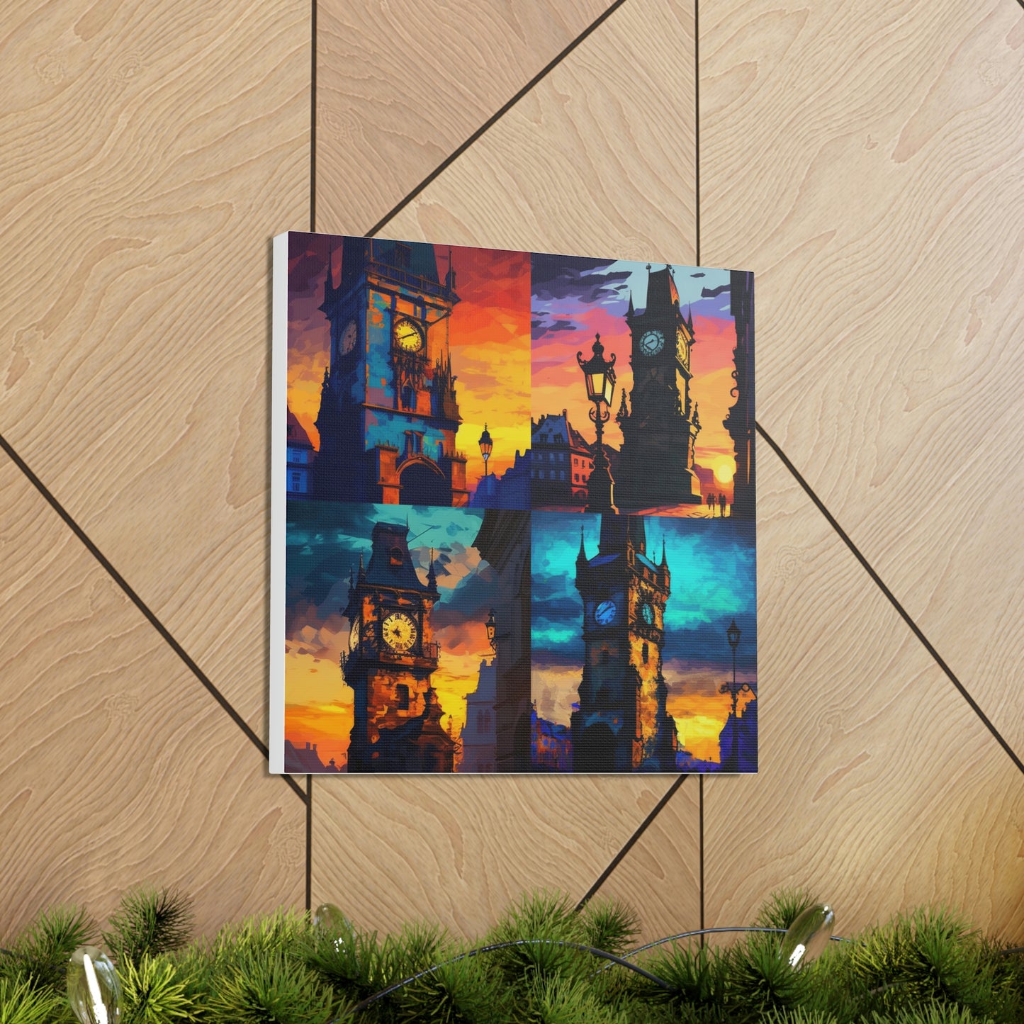 Abstract clock tower