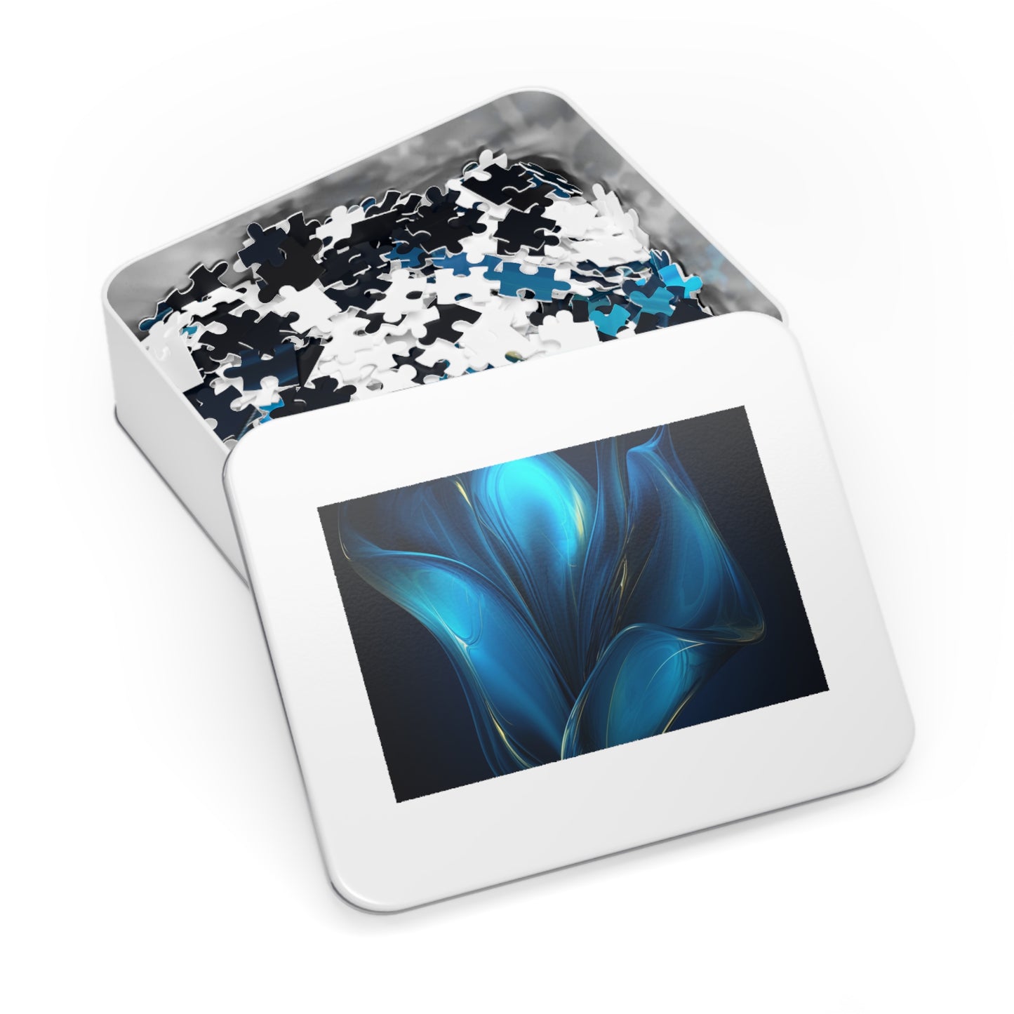 Jigsaw Puzzle (30, 110, 252, 500,1000-Piece) Abstract Blue Tulip 2