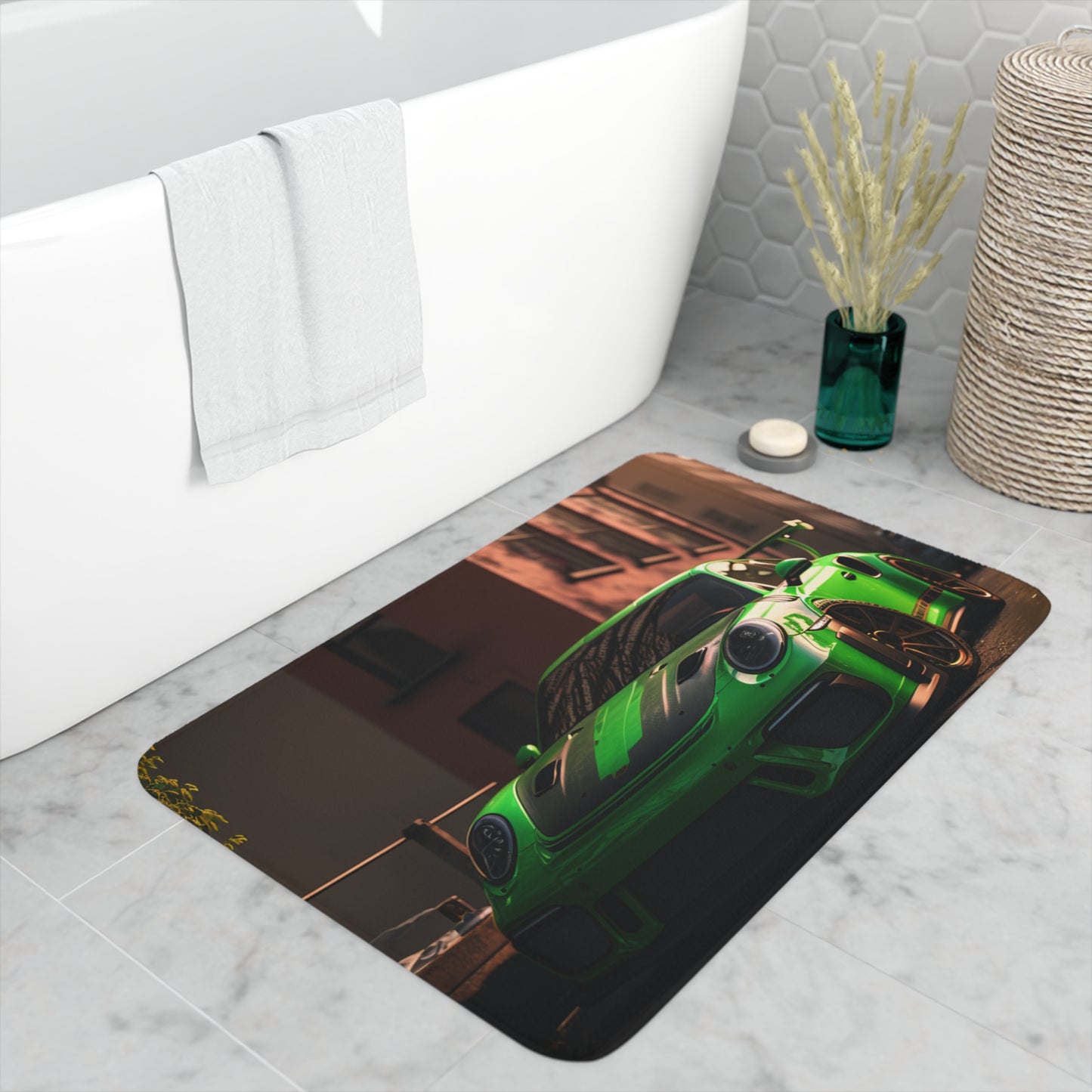 Memory Foam Bath Mat porsche 911 gt3 4