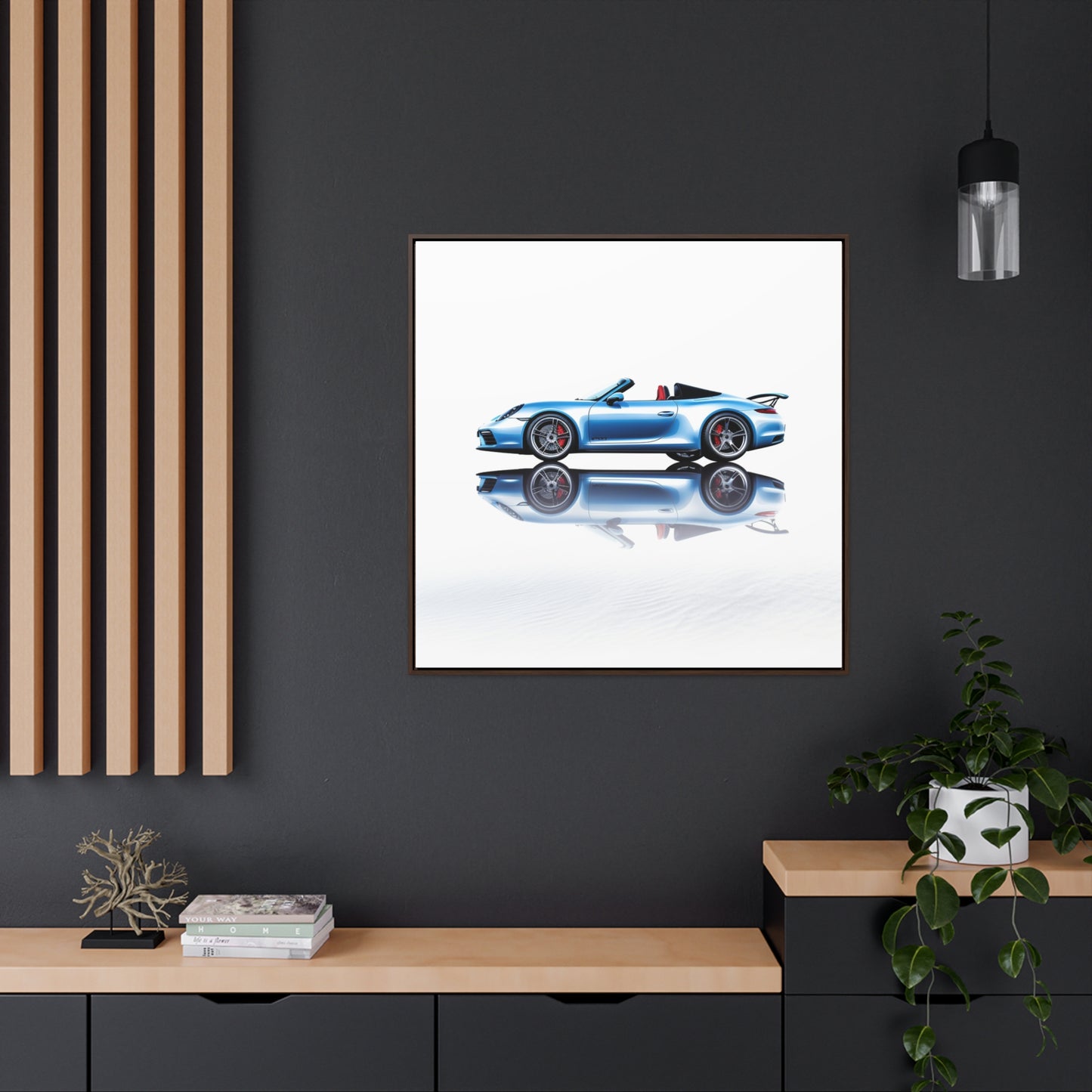 Gallery Canvas Wraps, Square Frame 911 Speedster on water 4