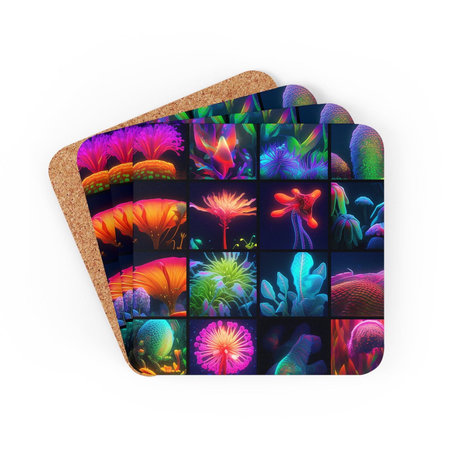 Corkwood Coaster Set Macro Life Photo 3