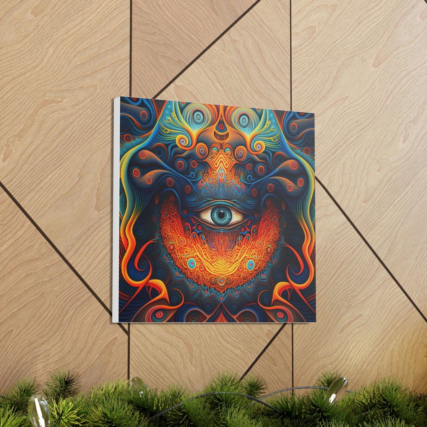Abstract psychedelic trippy one eye