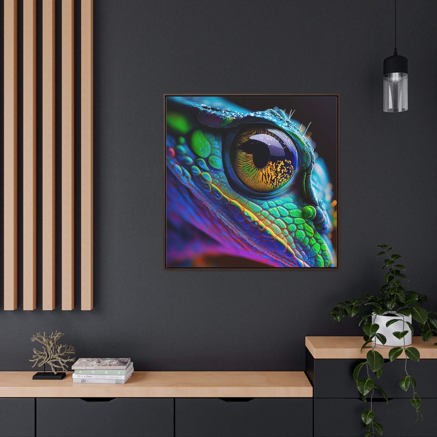Gallery Canvas Wraps, Square Frame Macro Eye Photo 4