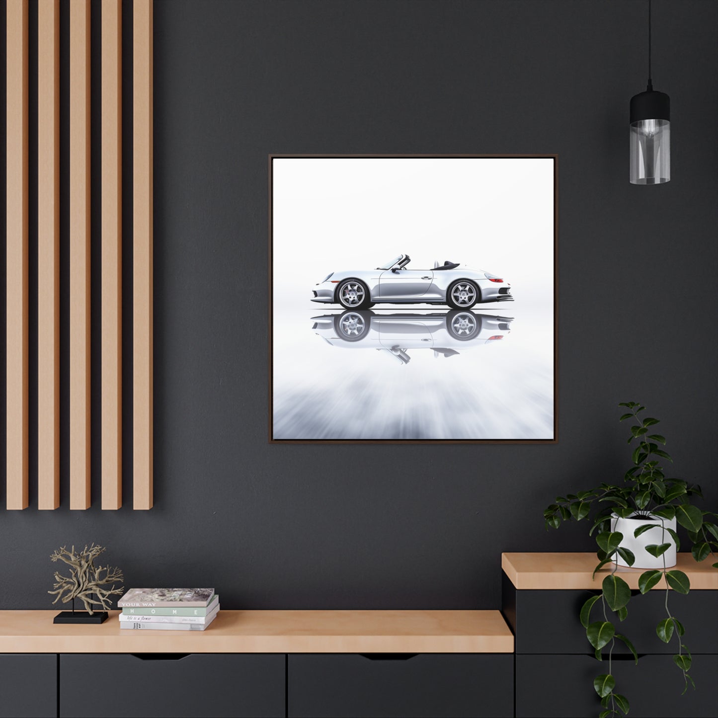 Gallery Canvas Wraps, Square Frame 911 Speedster on water 3