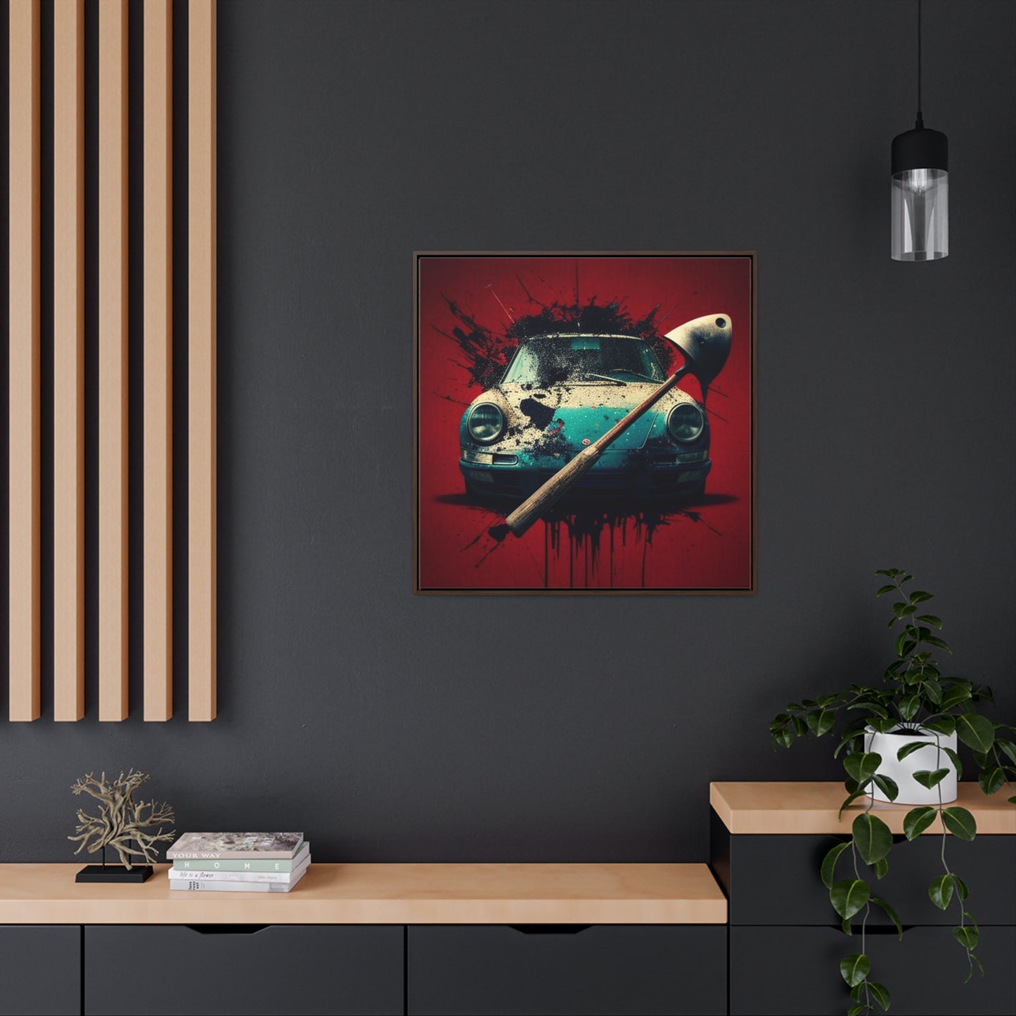 Gallery Canvas Wraps, Square Frame Porsche Abstract 1