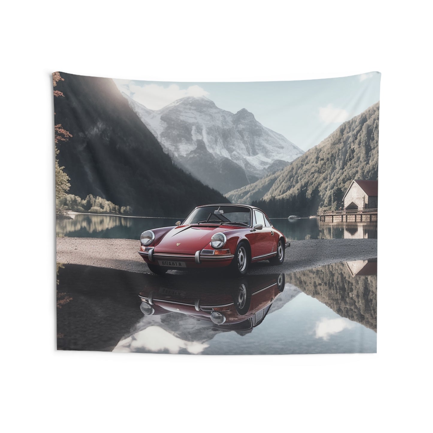 Indoor Wall Tapestries Porsche Lake 4