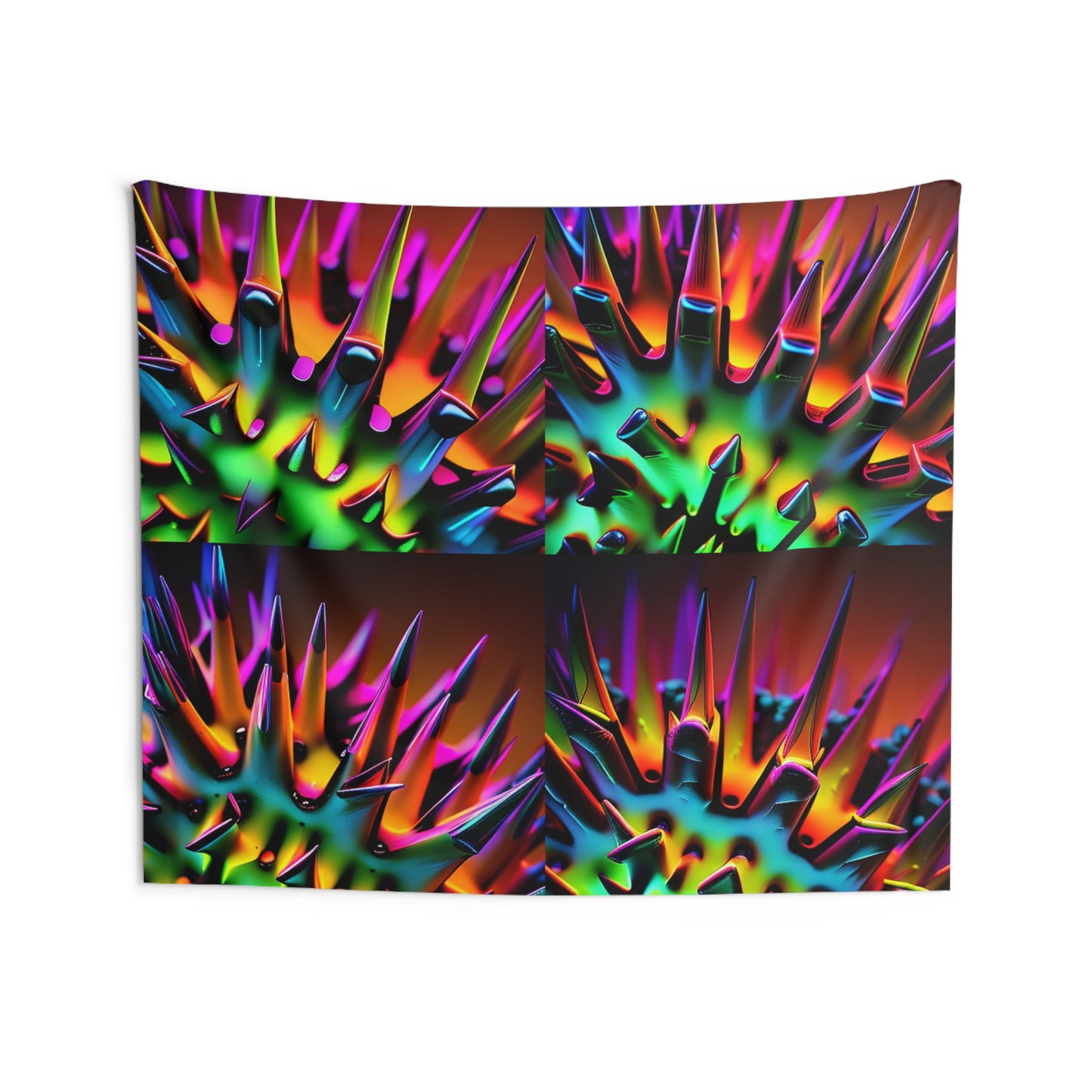 Indoor Wall Tapestries Macro Neon Spike