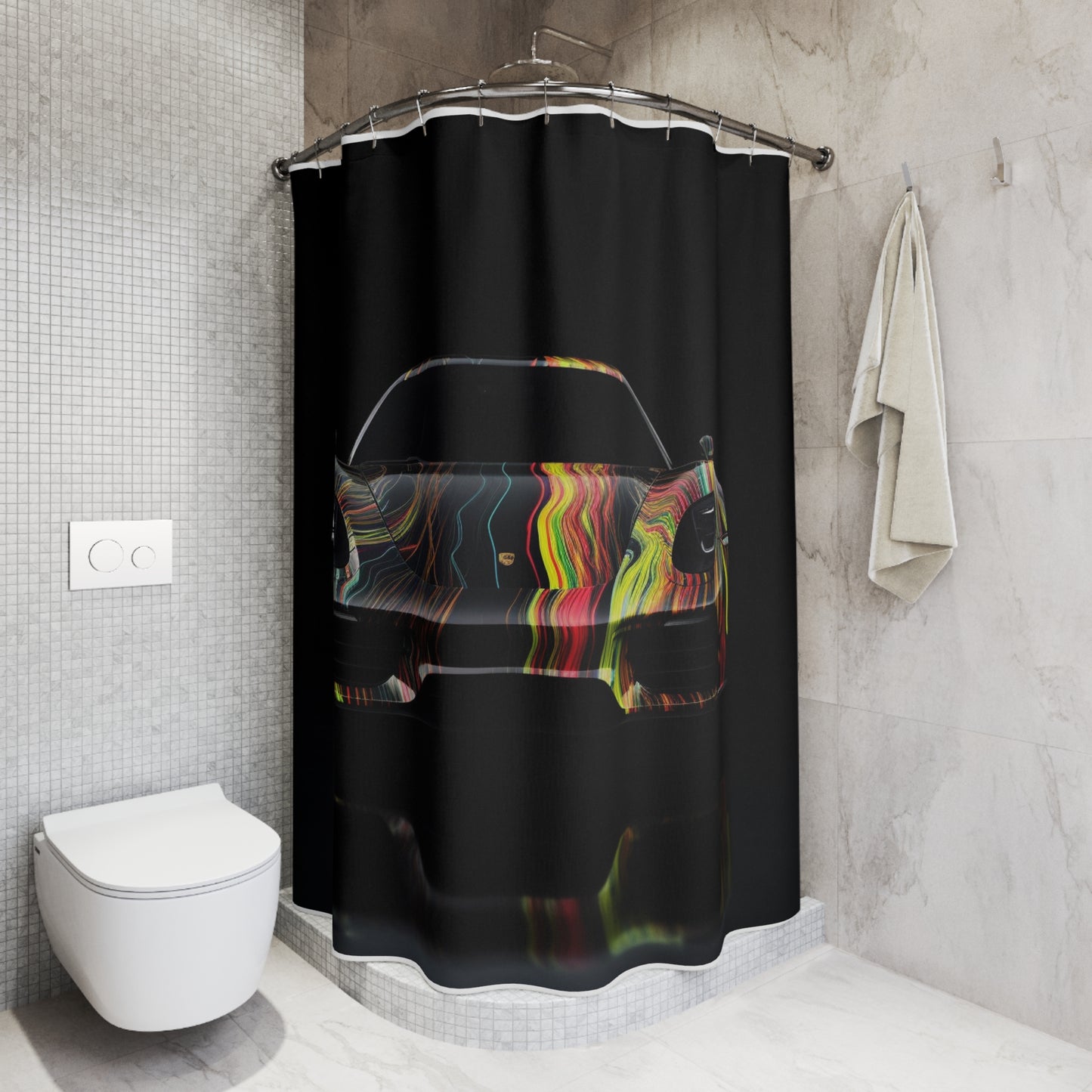 Polyester Shower Curtain Porsche Line 2