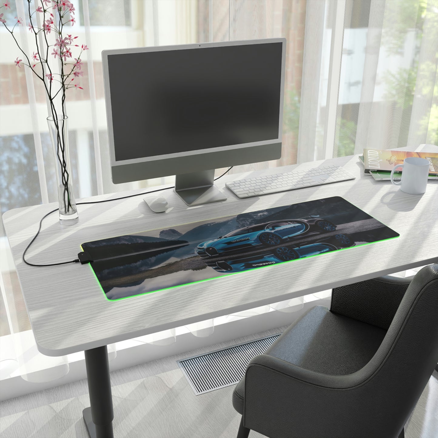 LED Gaming Mouse Pad Bugatti Mountain 2