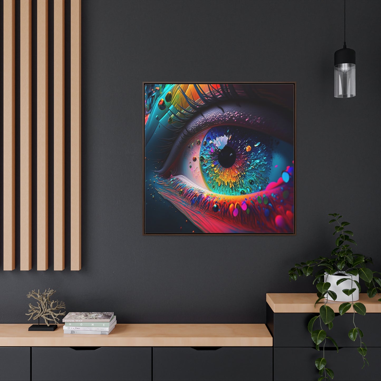 Gallery Canvas Wraps, Square Frame Macro Eye Photo 3