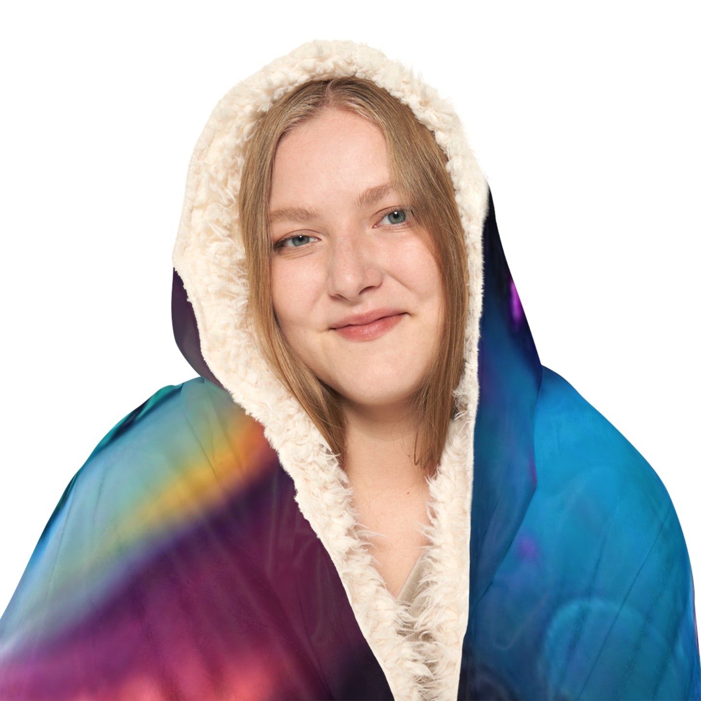 Snuggle Hooded Blanket Neon Florescent Glow 3