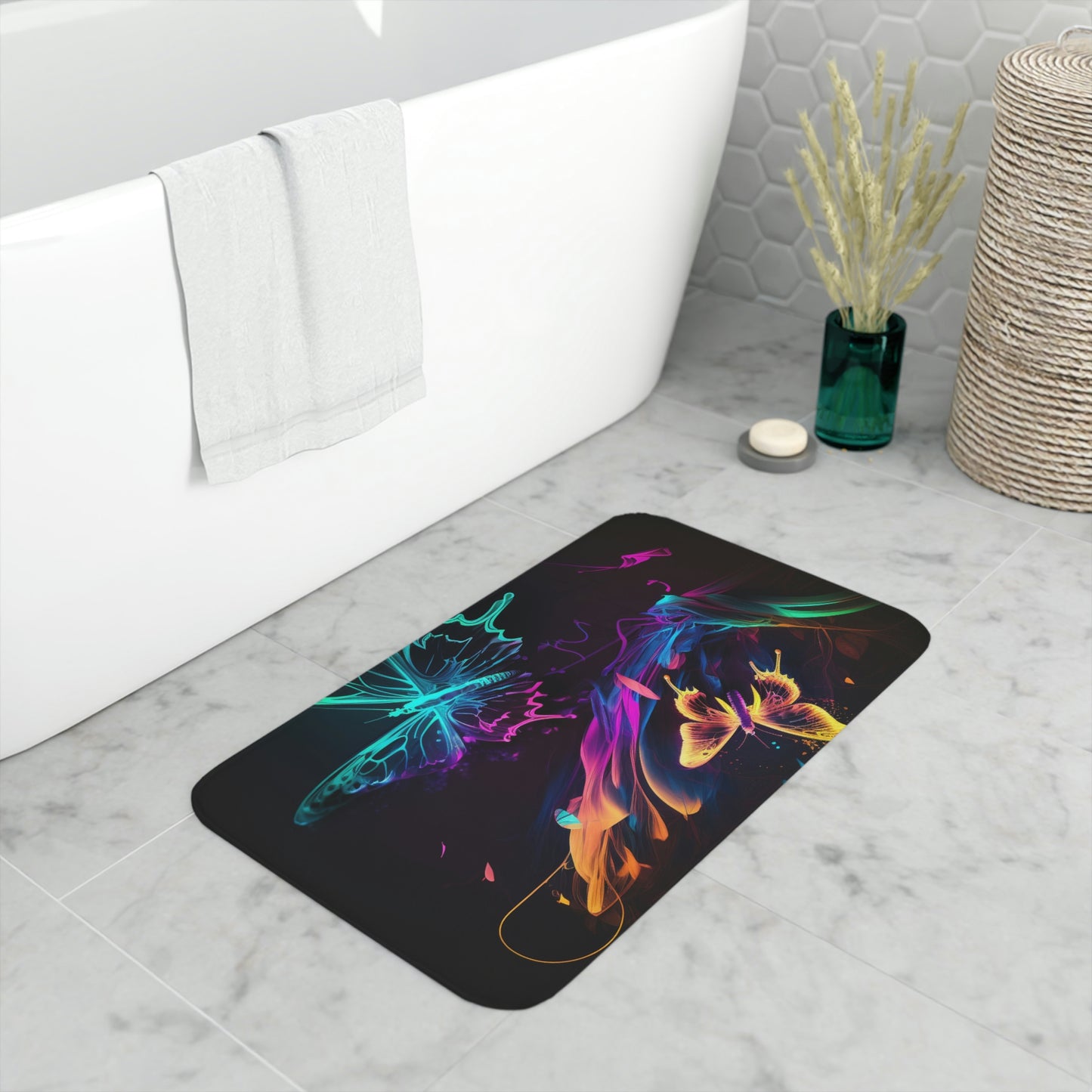 Memory Foam Bath Mat glow fusion 4