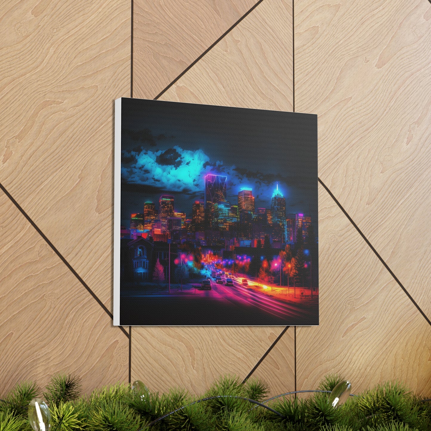 Canvas Gallery Wraps Neon Denver 4