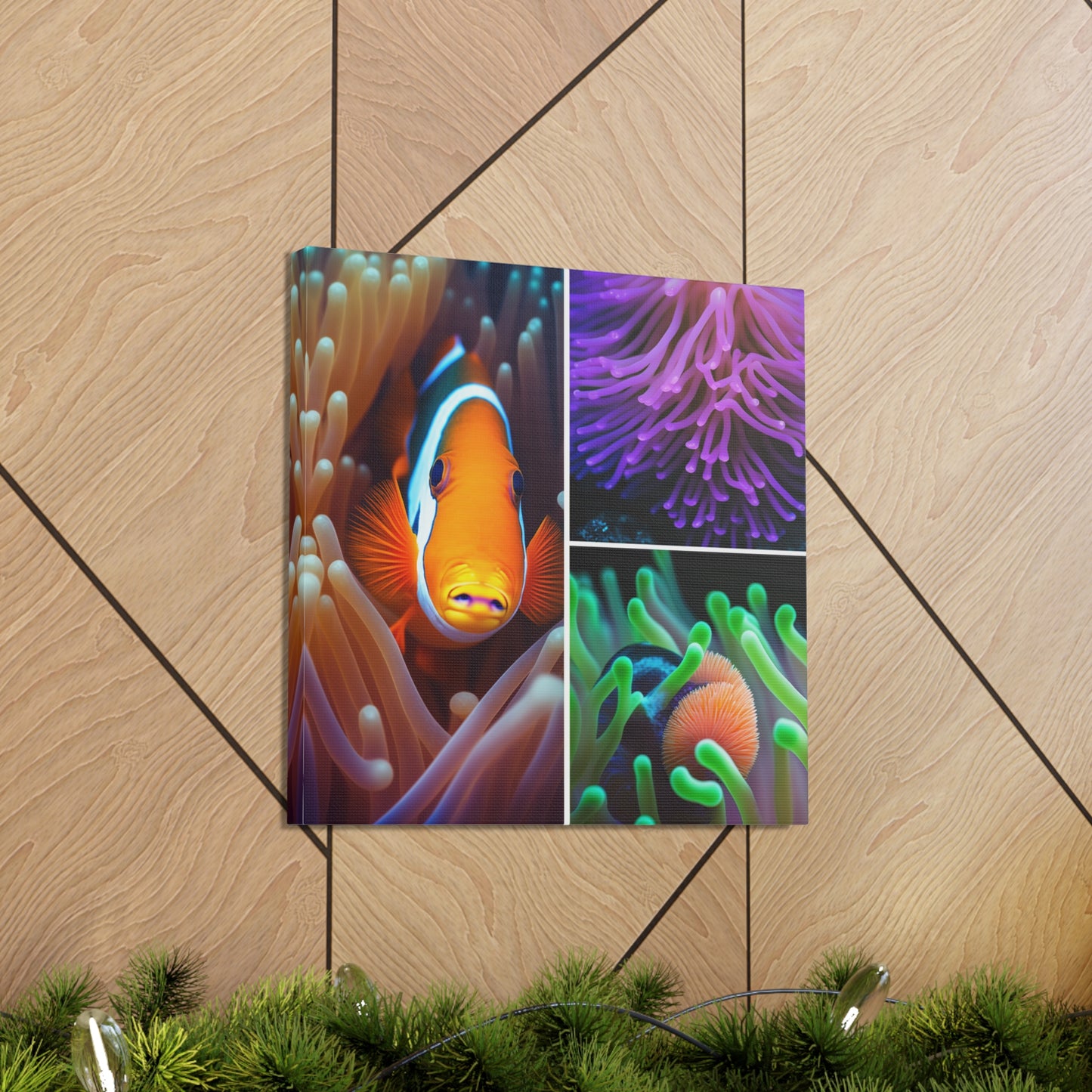 Canvas Gallery Wraps Clownfish Anemone 1