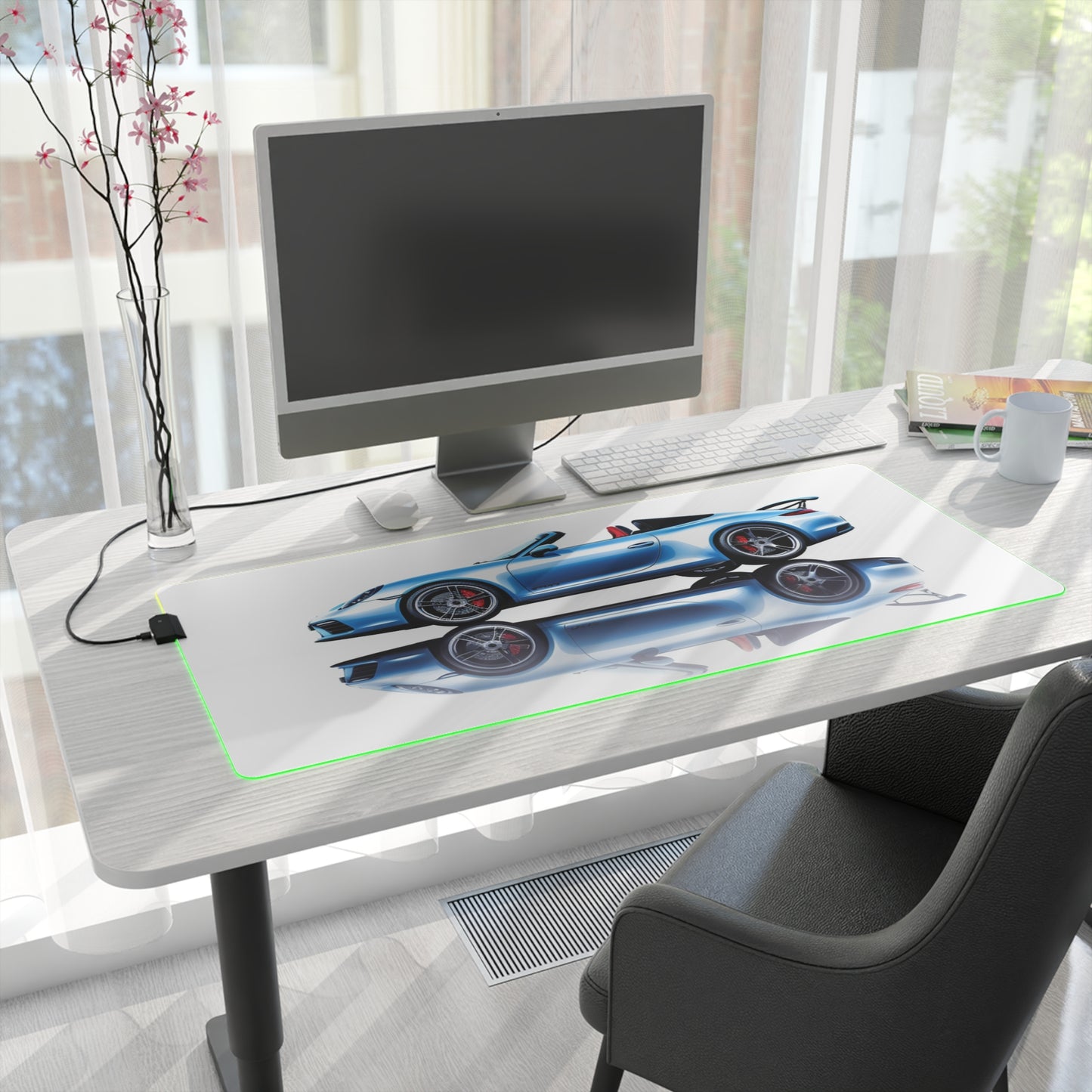 LED Gaming Mouse Pad 911 Speedster on water 4