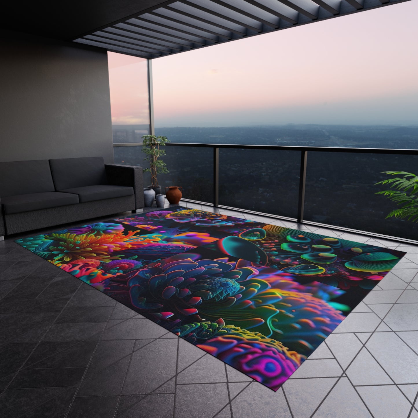Outdoor Rug Ocean Life Macro 5