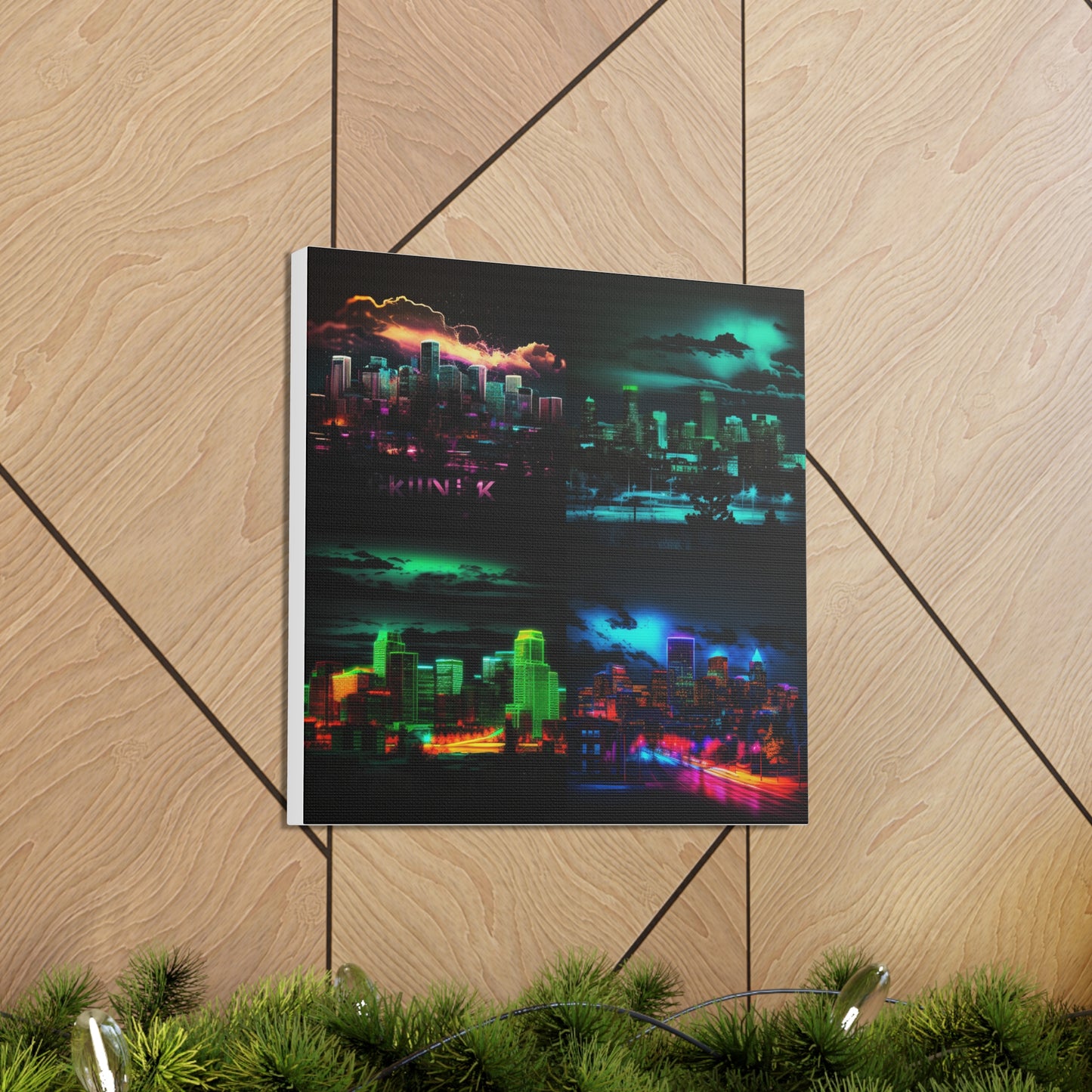 Canvas Gallery Wraps Neon Denver