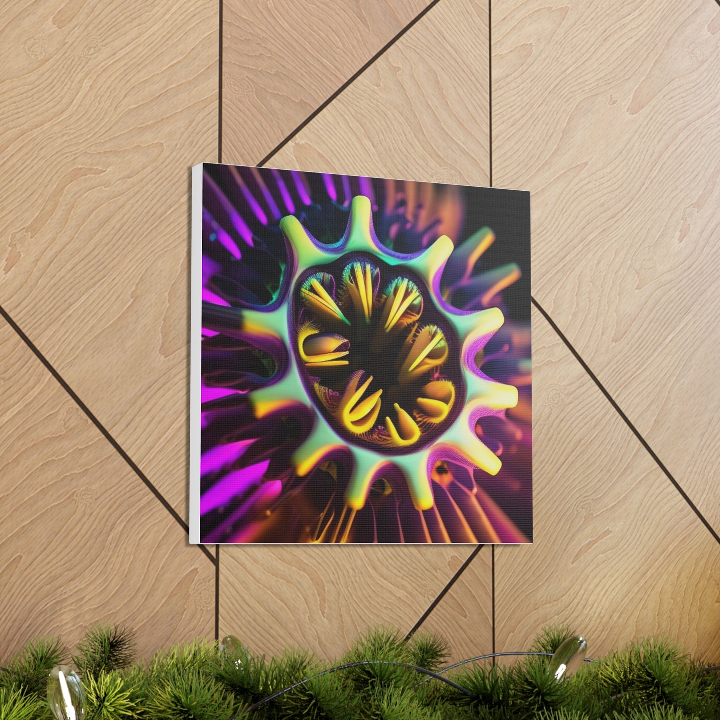 Canvas Gallery Wraps Neon Macro 2