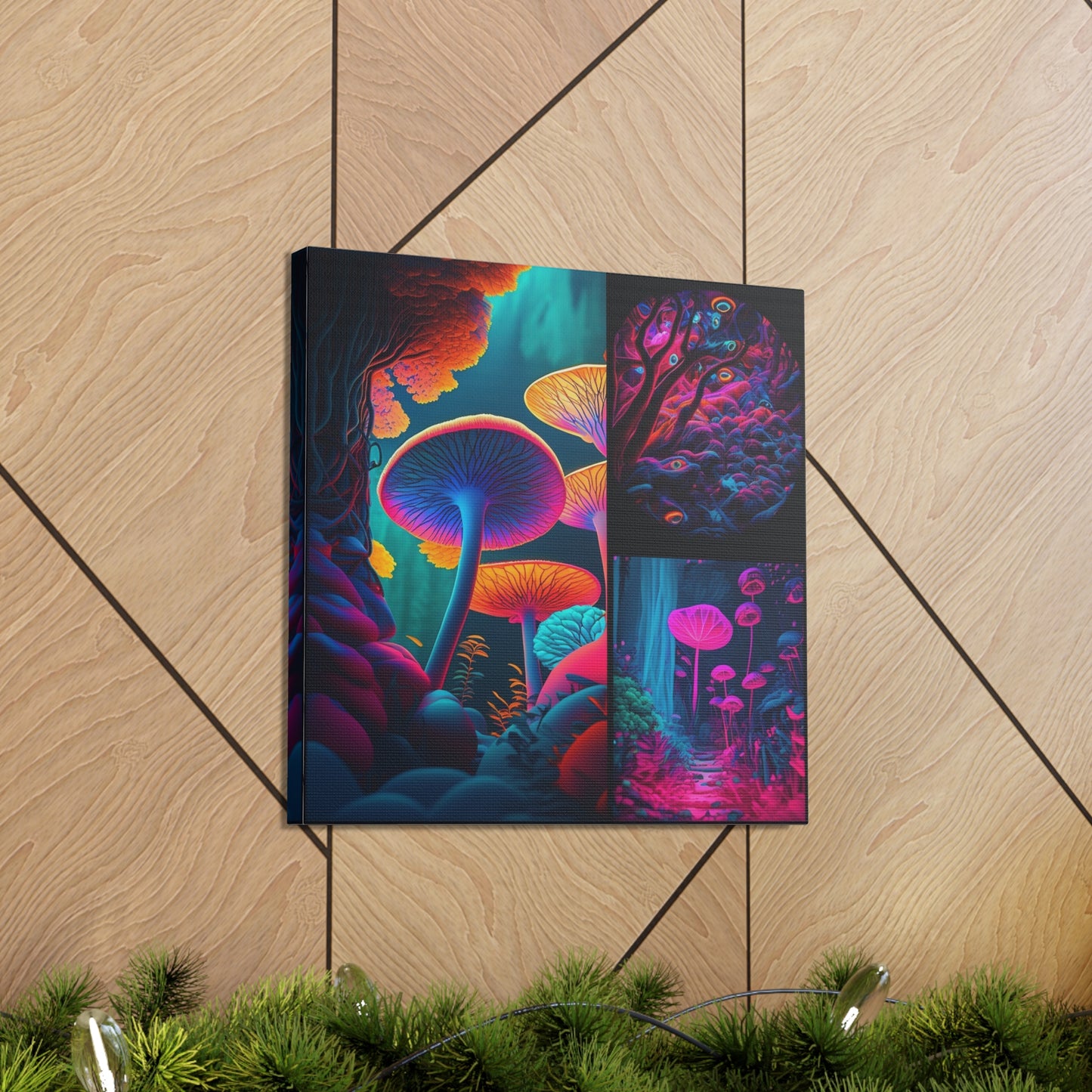 Canvas Gallery Wraps Macro Reef Florescent 2