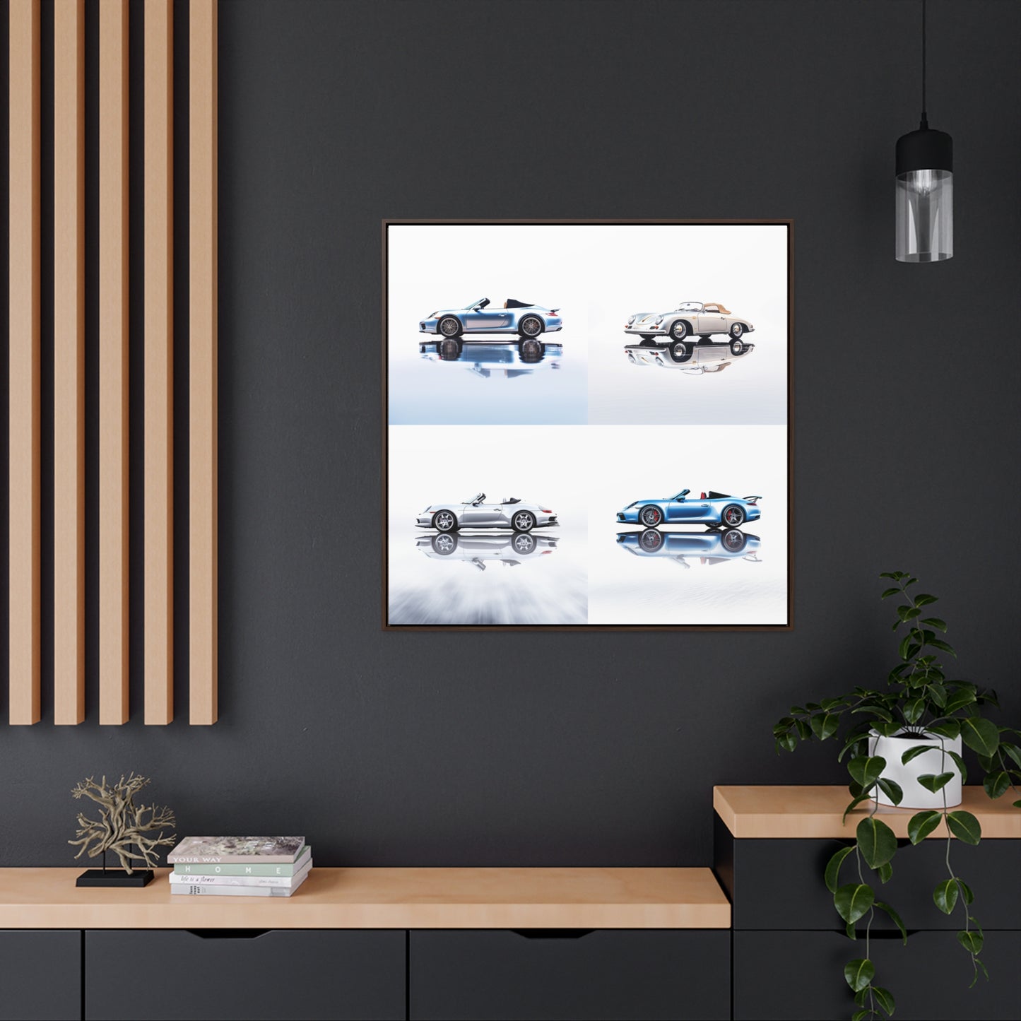 Gallery Canvas Wraps, Square Frame 911 Speedster on water 5