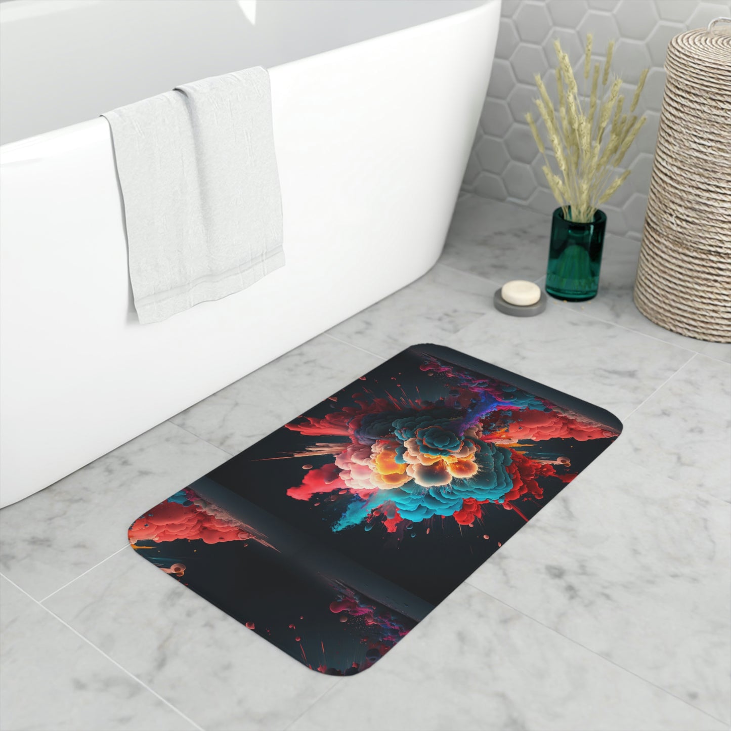 Memory Foam Bath Mat color explosion