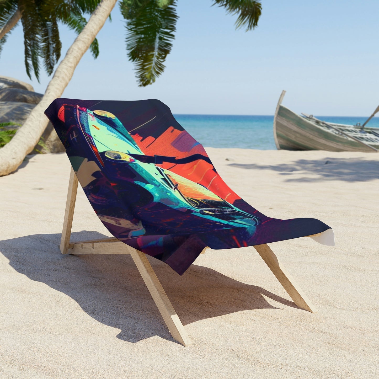 Beach Towel Porsche Abstract 2