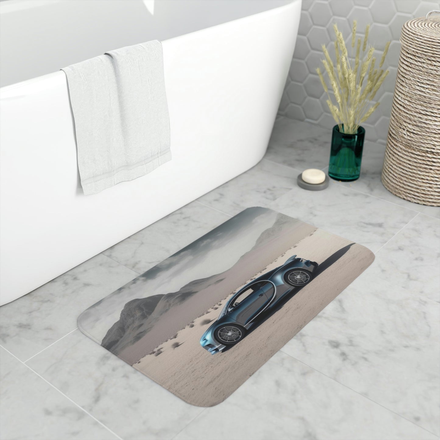 Memory Foam Bath Mat Bugatti real look 1