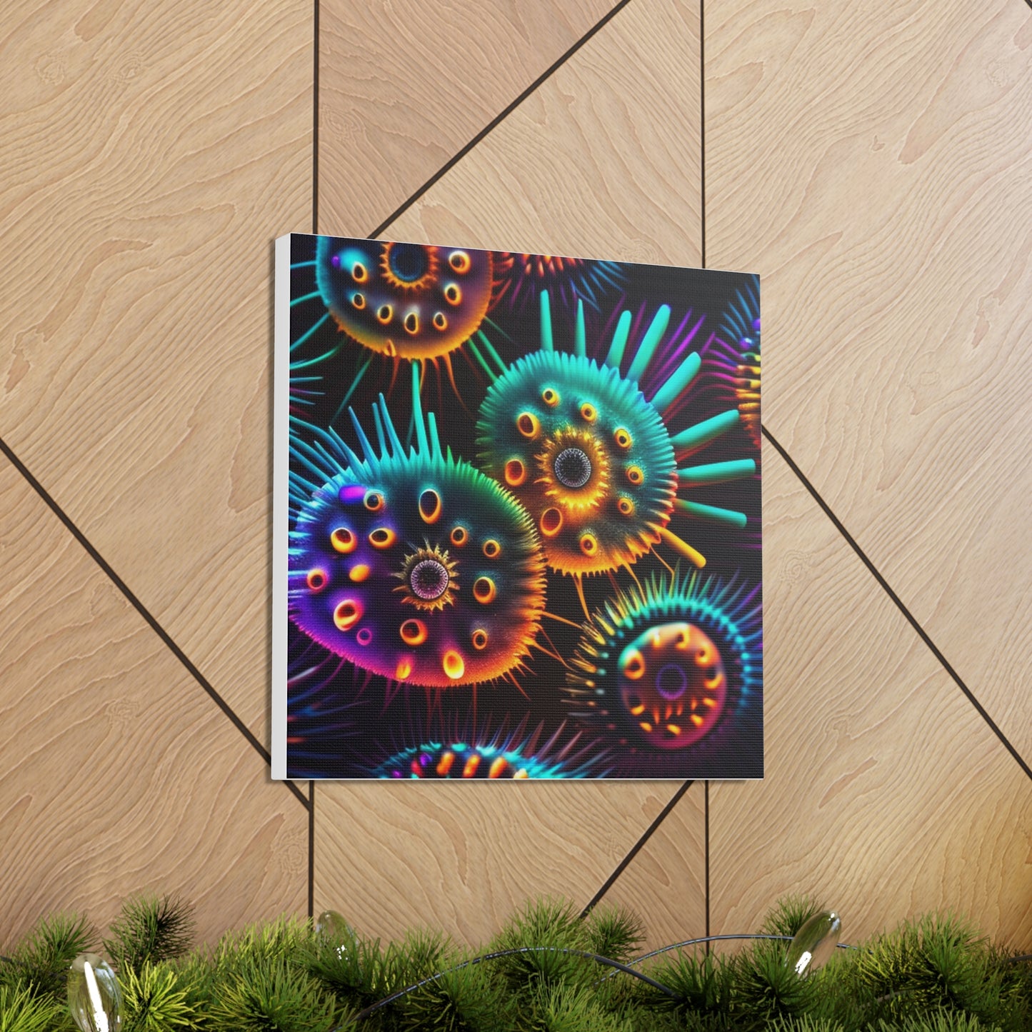 Canvas Gallery Wraps Neon Macro 4