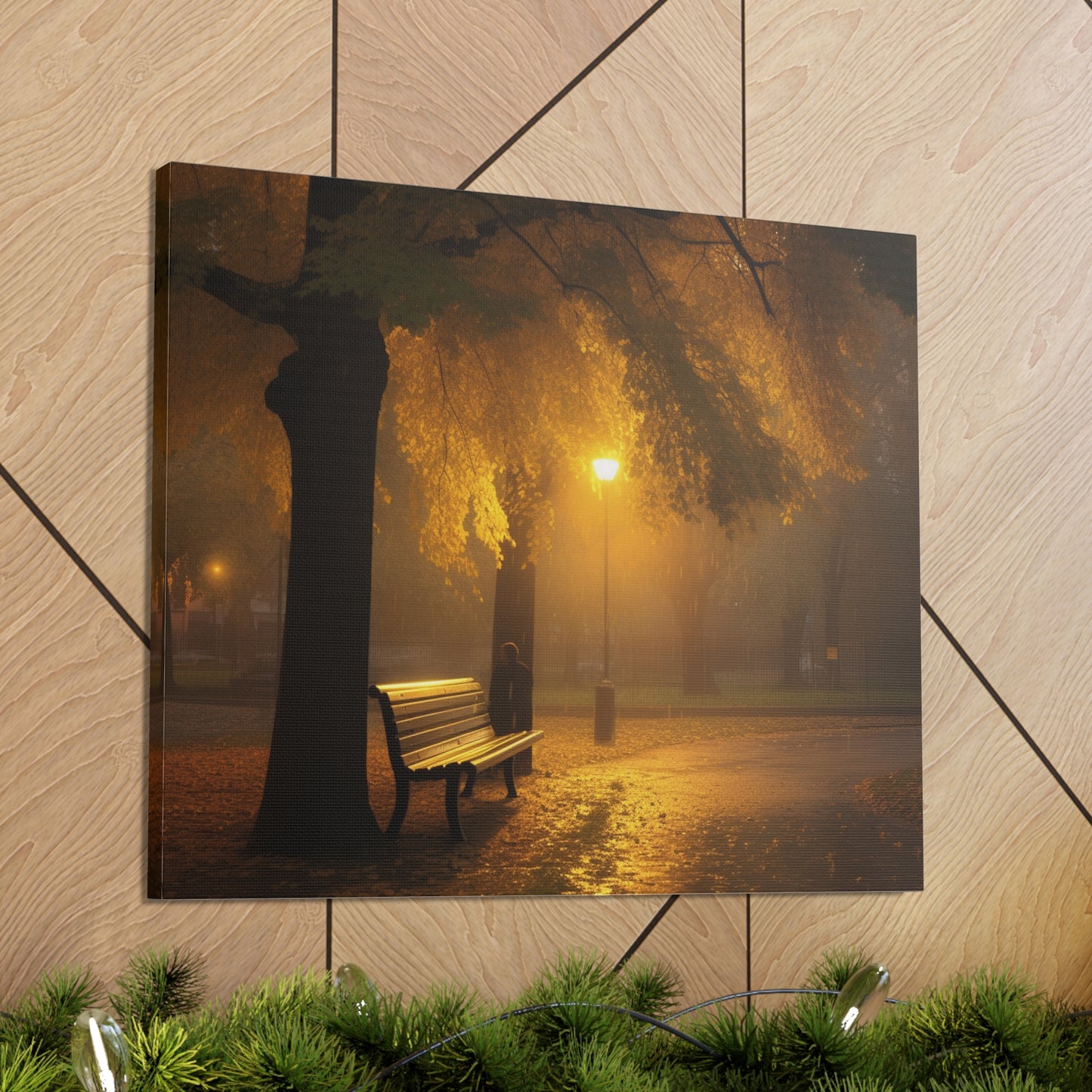 Park Bench in the rain