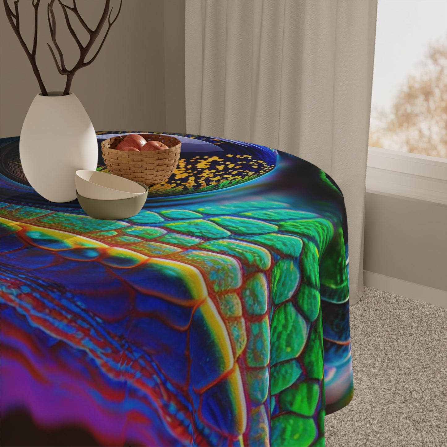 Tablecloth Macro Eye Photo 4